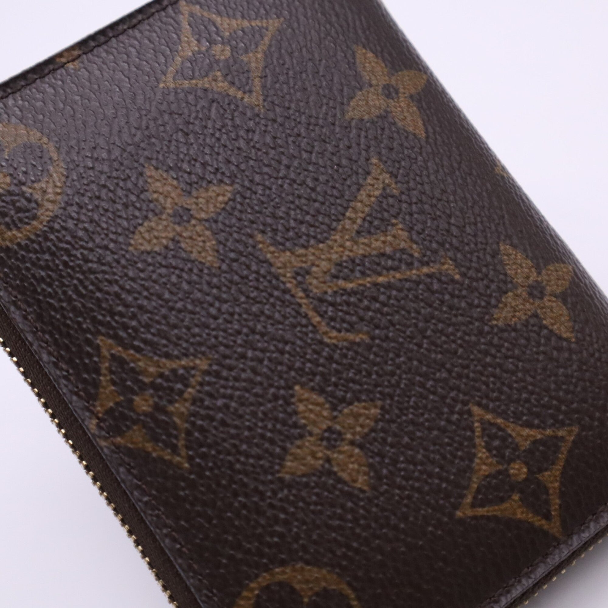 Louis Vuitton Monogram Beige Brown Monogram Monogram Leather Coin Purse/Coin Case (Pre-Owned)
