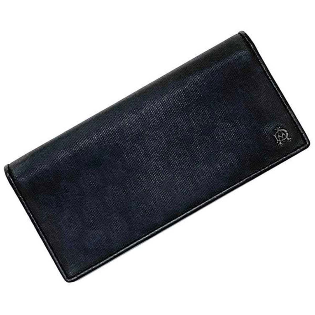 Dunhill Black Leather Long Wallet (Bi-Fold) (Pre-Owned)