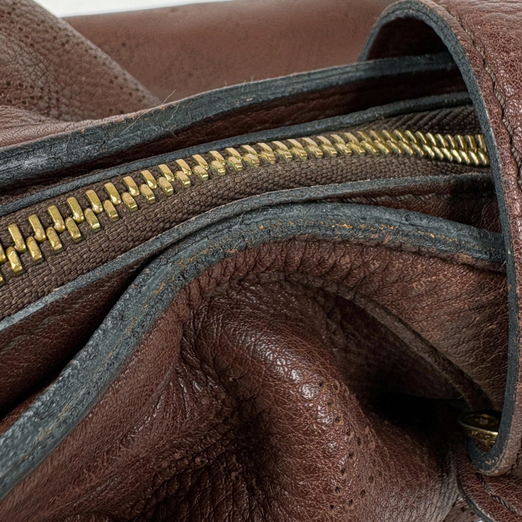 Louis Vuitton Cognac Leather Shoulder Bag (Pre-Owned)