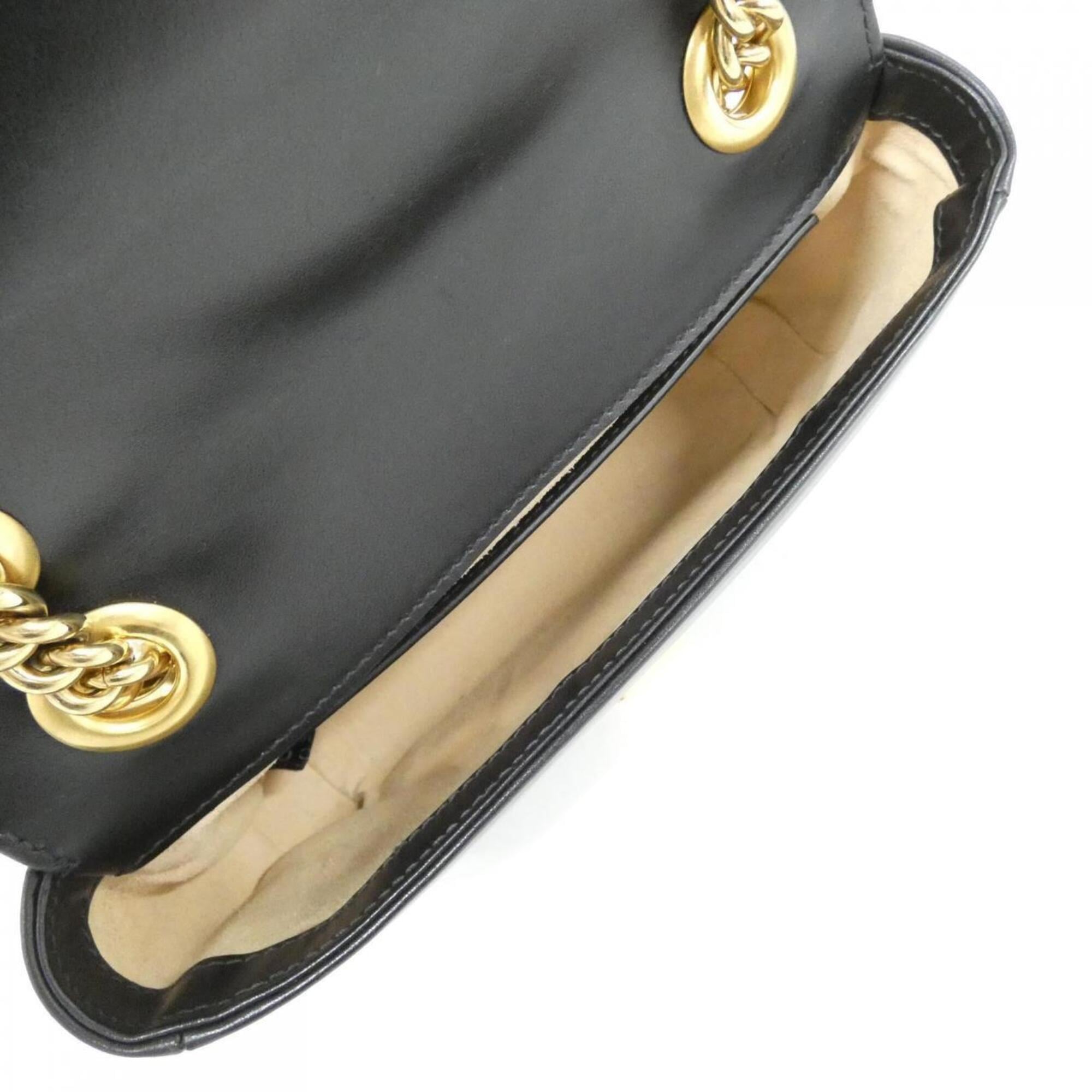 Gucci Black Quilting Leather Shoulder Bag (Pre-Owned)