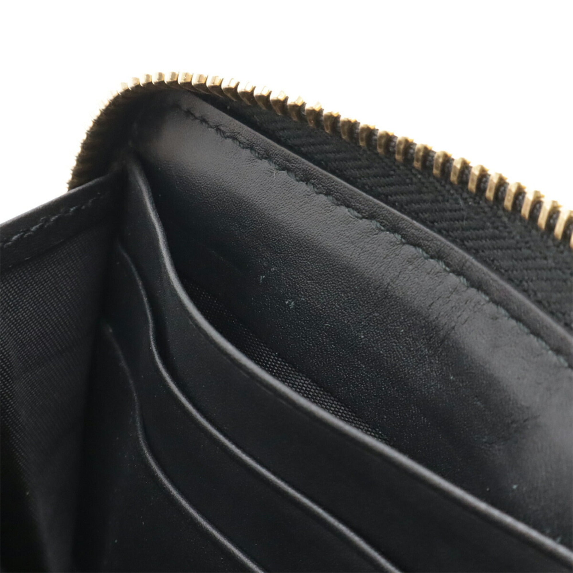 Gucci Black Green Red Color Leather Coin Purse/Coin Case (Pre-Owned)