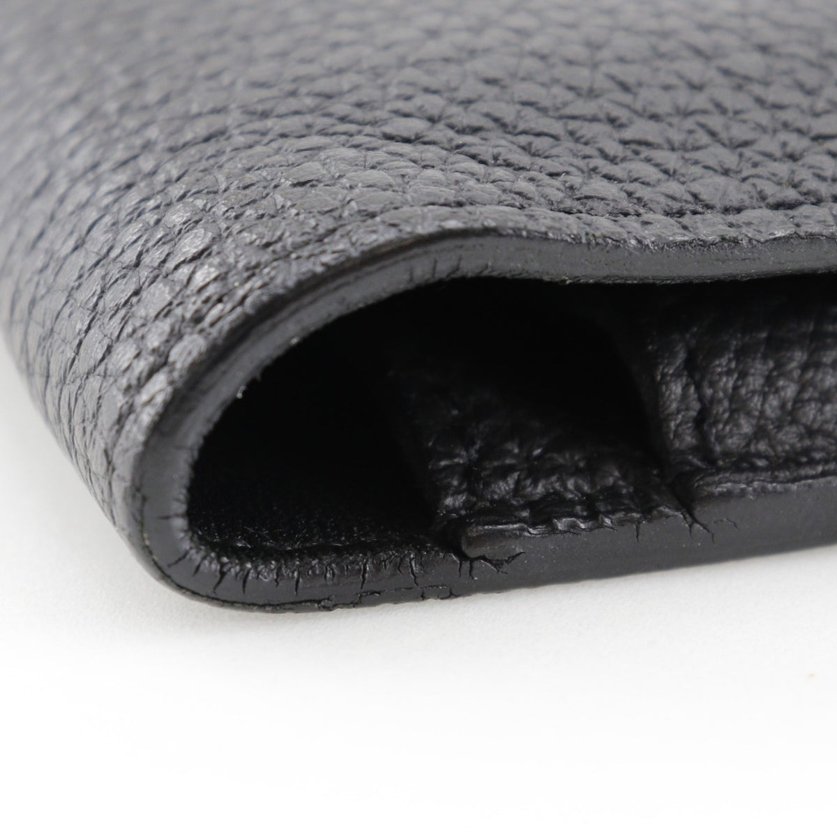 Hermes Black Togo Leather Wallet (Bi-Fold) (Pre-Owned)