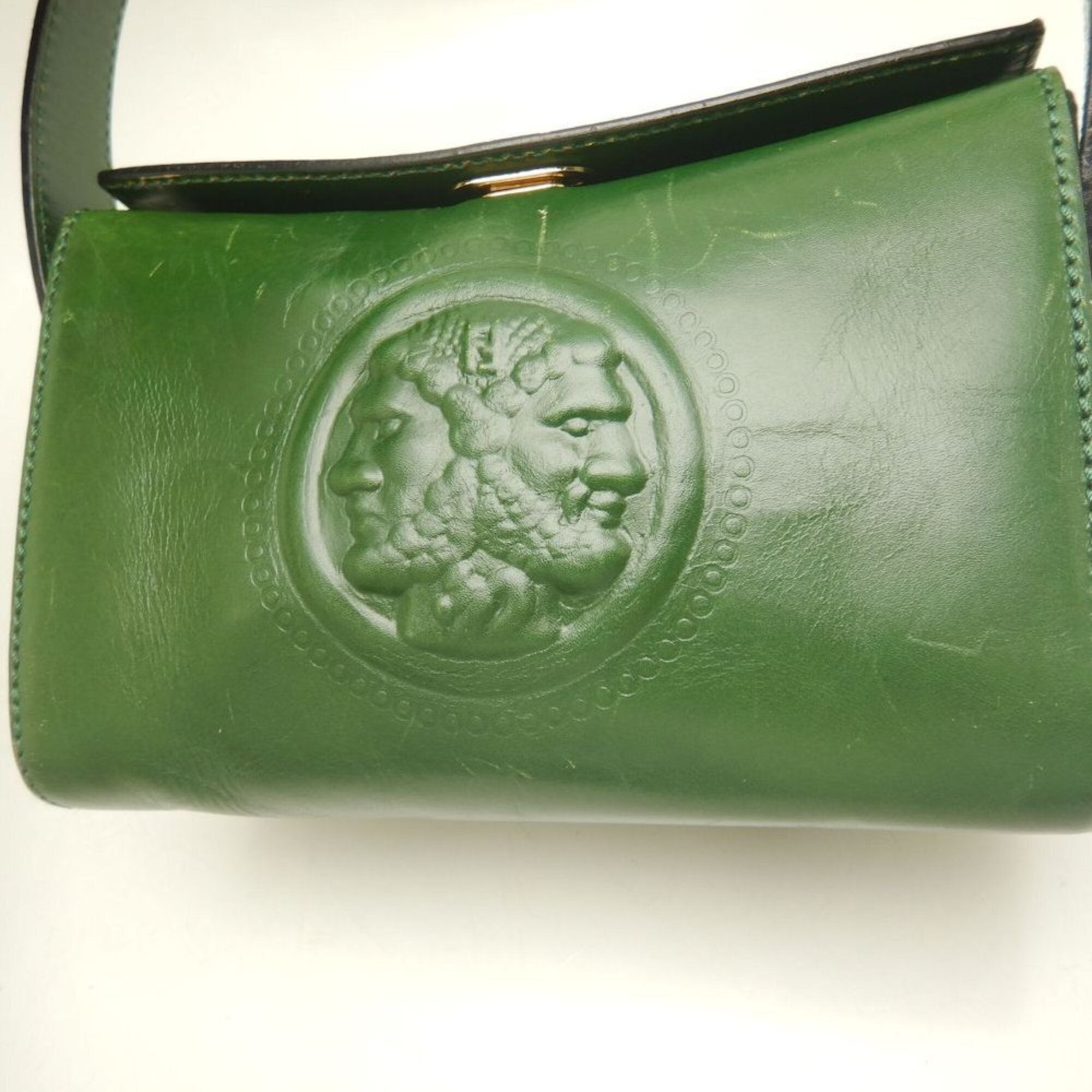 Fendi Green Leather Handbag (Pre-Owned)