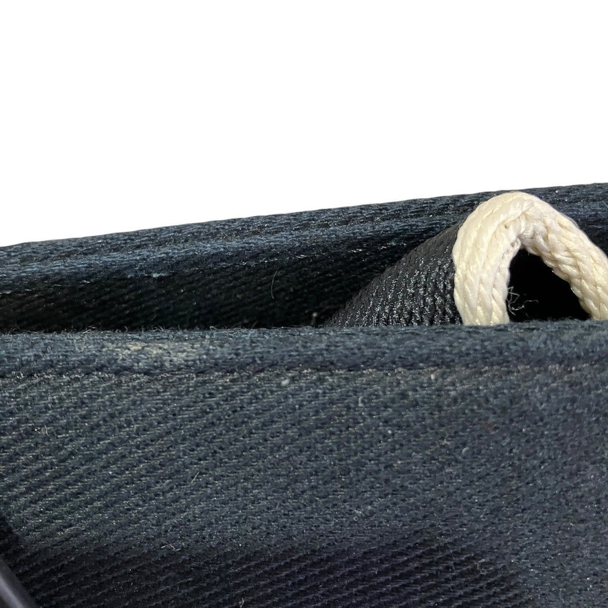 Emporio Armani Navy Canvas Shoulder Bag (Pre-Owned)