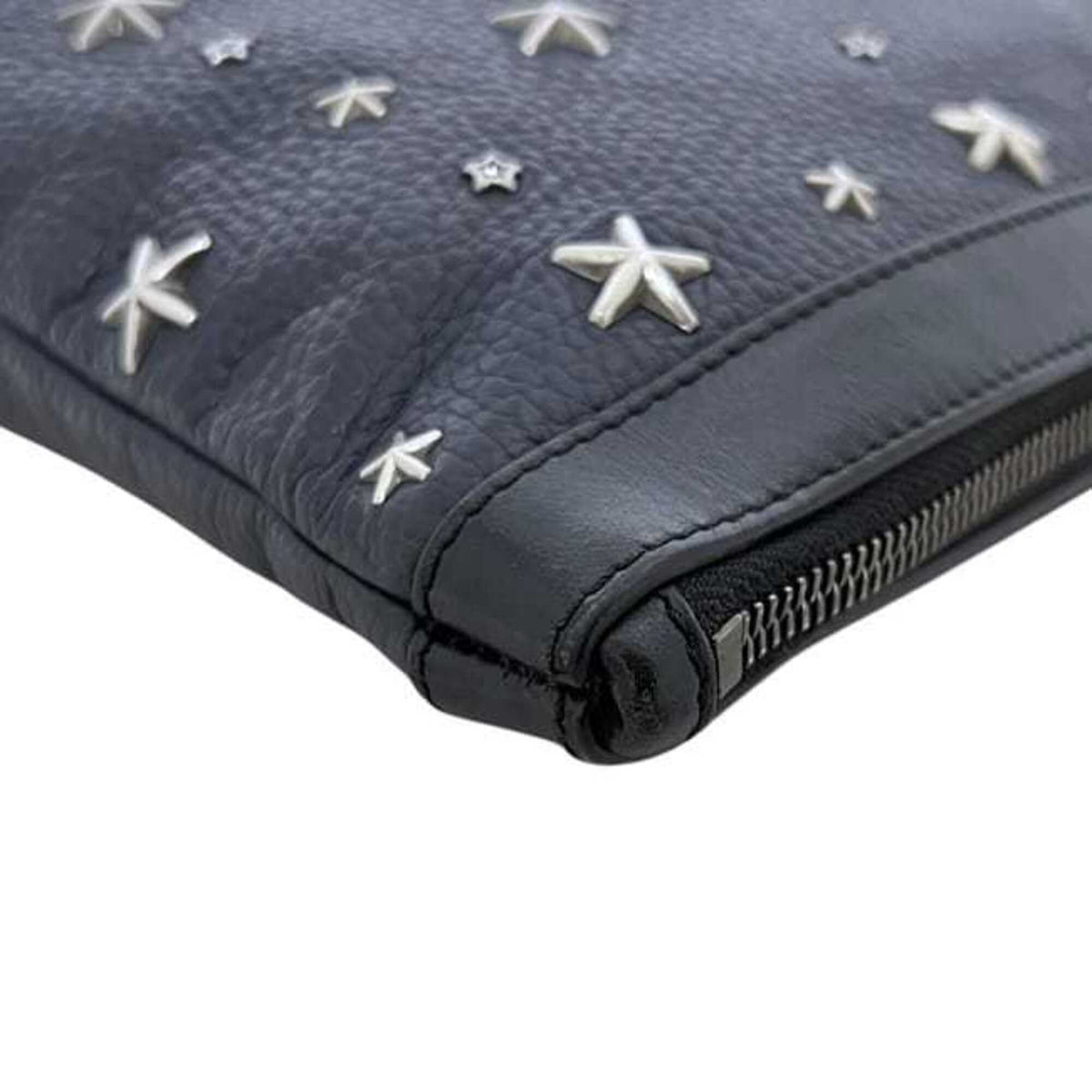 Jimmy Choo Black Leather Clutch Bag (Pre-Owned)