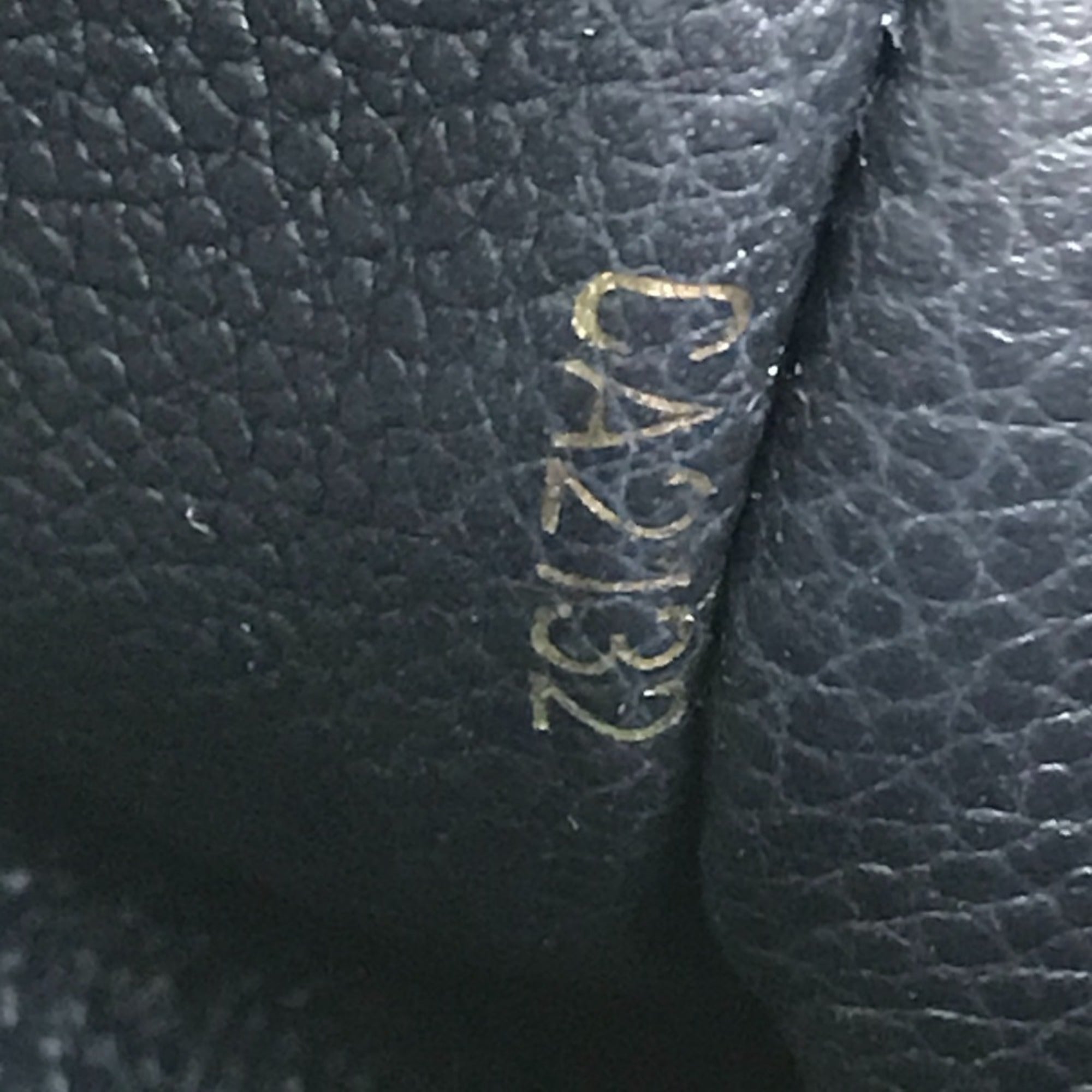Louis Vuitton Infini Navy Monogram Empreinte Long Wallet (Bi-Fold) (Pre-Owned)