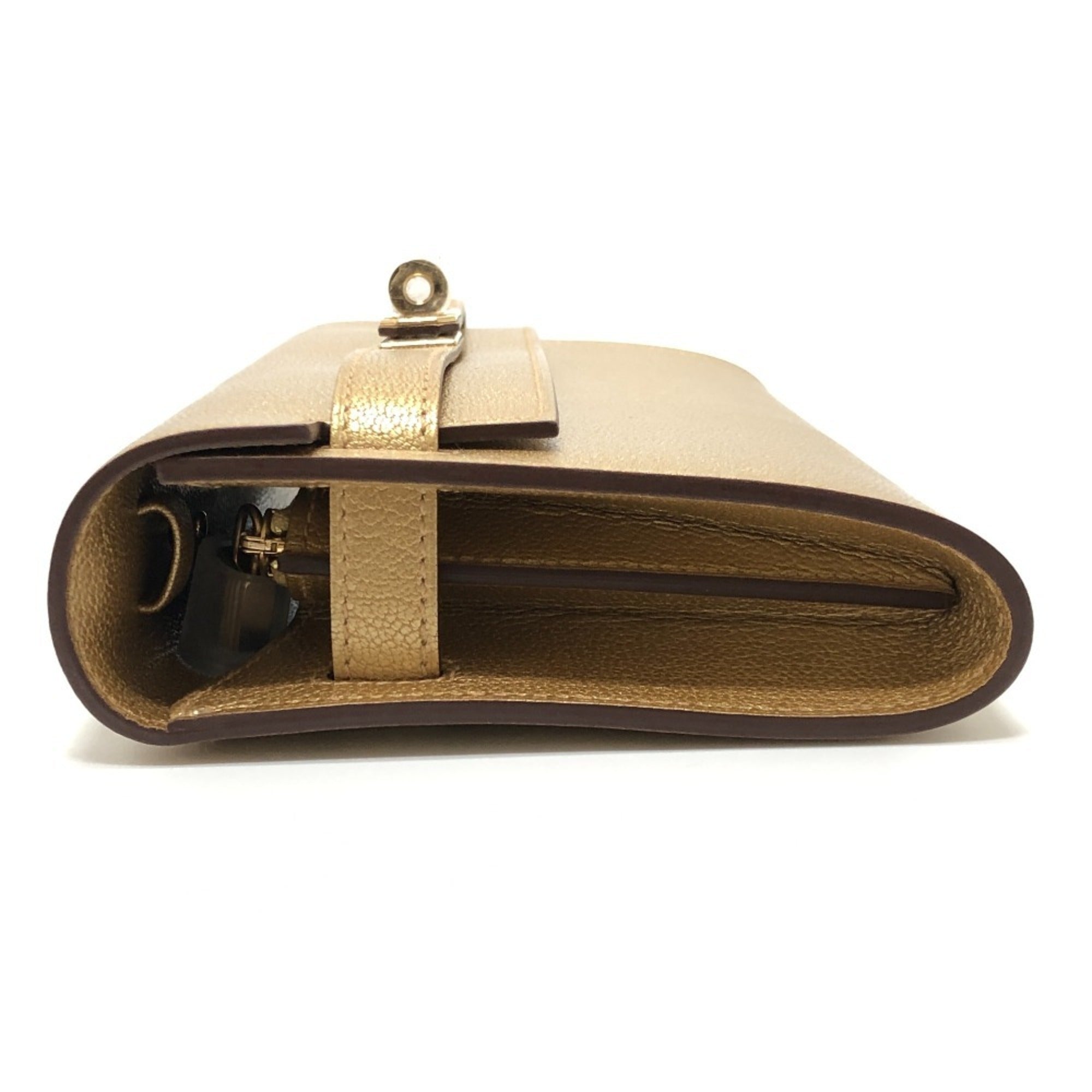 Hermes Gold Chain/Shoulder Wallet (Pre-Owned)
