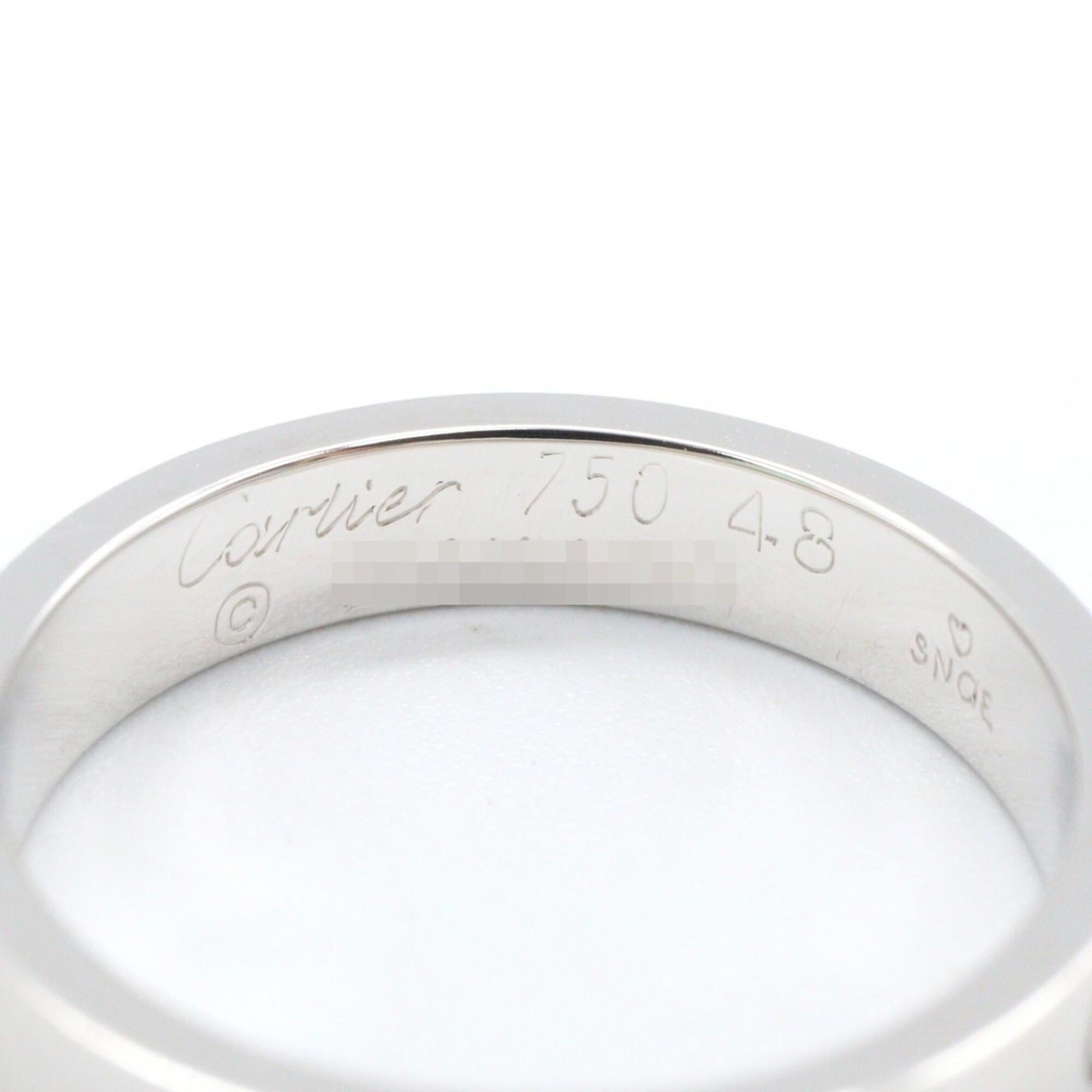 Cartier Silver White Gold Band Ring (Pre-Owned)