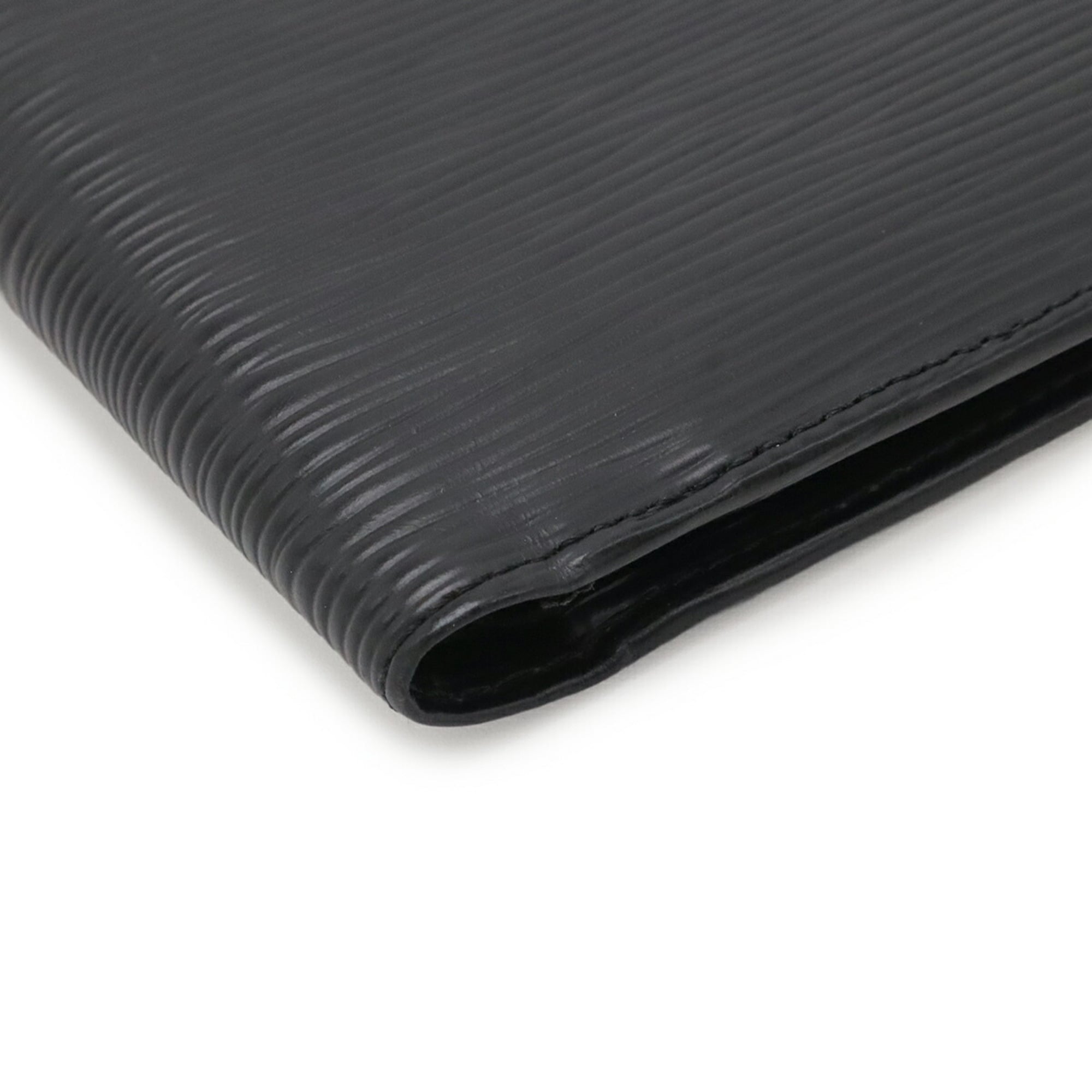 Louis Vuitton Noir Epi Leather Wallet (Bi-Fold) (Pre-Owned)