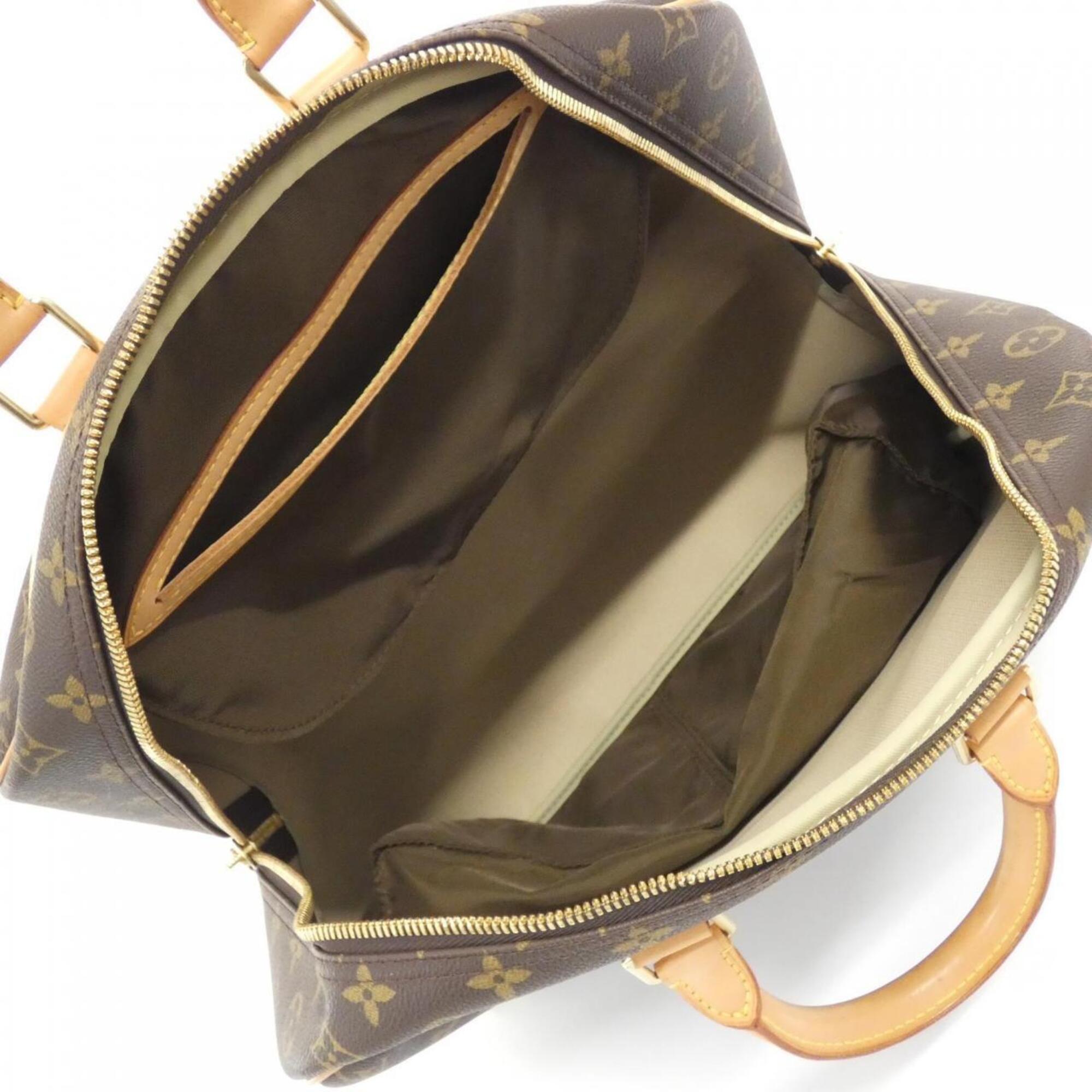 Louis Vuitton Monogram Marron Coated Canvas Handbag (Pre-Owned)