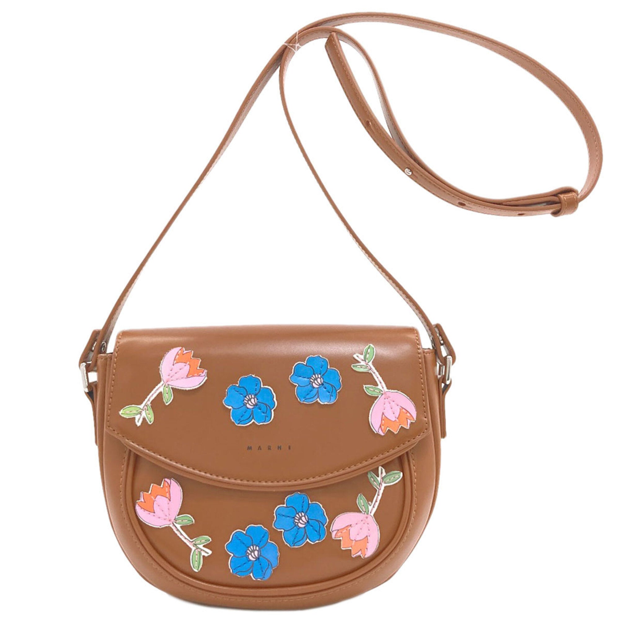 Marni Brown Leather Shoulder Bag (Pre-Owned)
