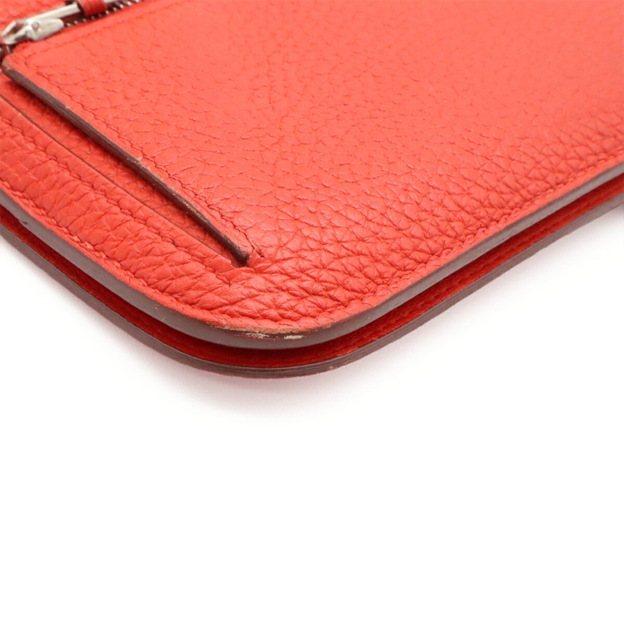 Hermes Togo Leather Long Wallet (Bi-Fold) (Pre-Owned)