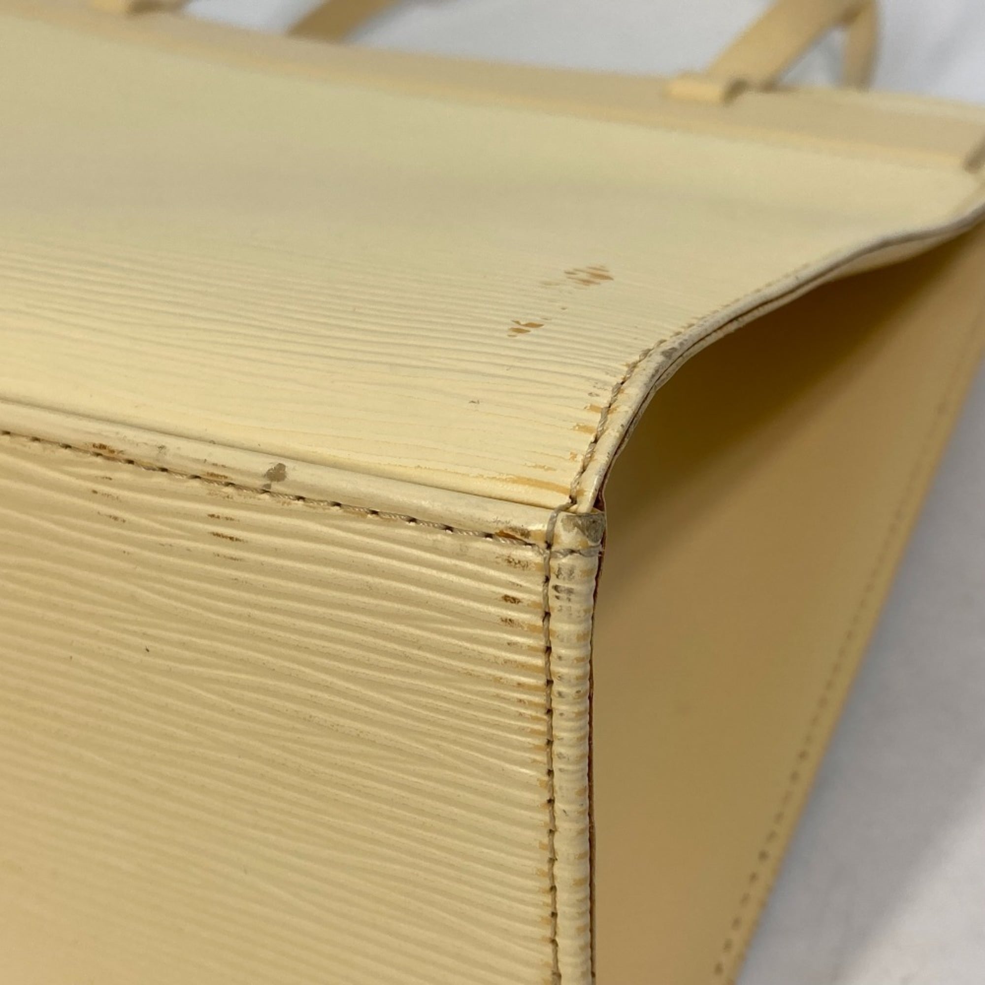 Louis Vuitton Vanilla Yellow Epi Leather Shoulder Bag Tote Bag (Pre-Owned)