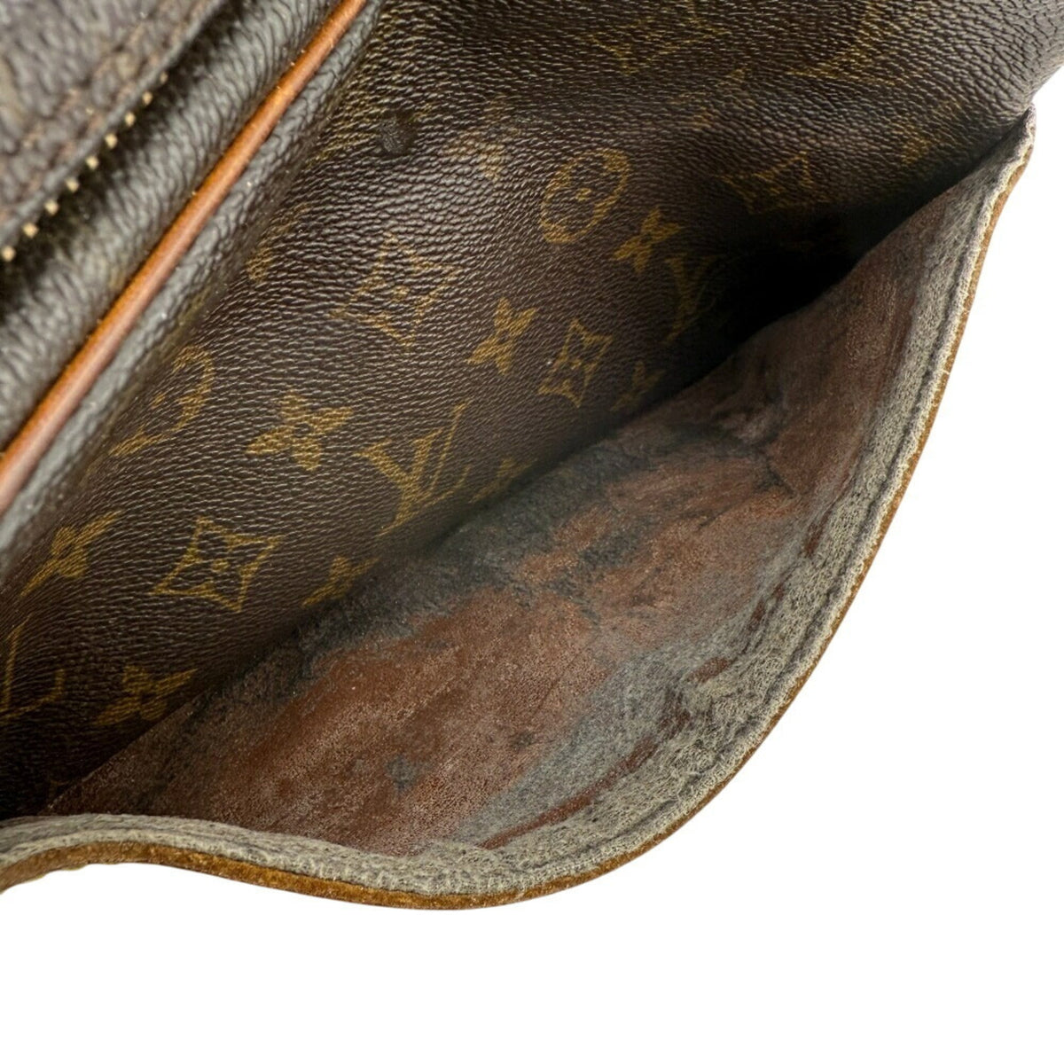 Louis Vuitton Brown Leather Clutch Bag (Pre-Owned)