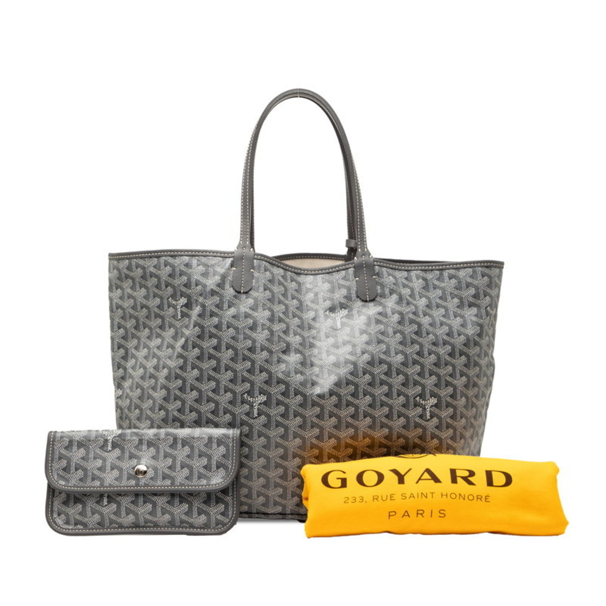 Goyard Gray Pvc Leather Shoulder Bag Tote Bag (Pre-Owned)
