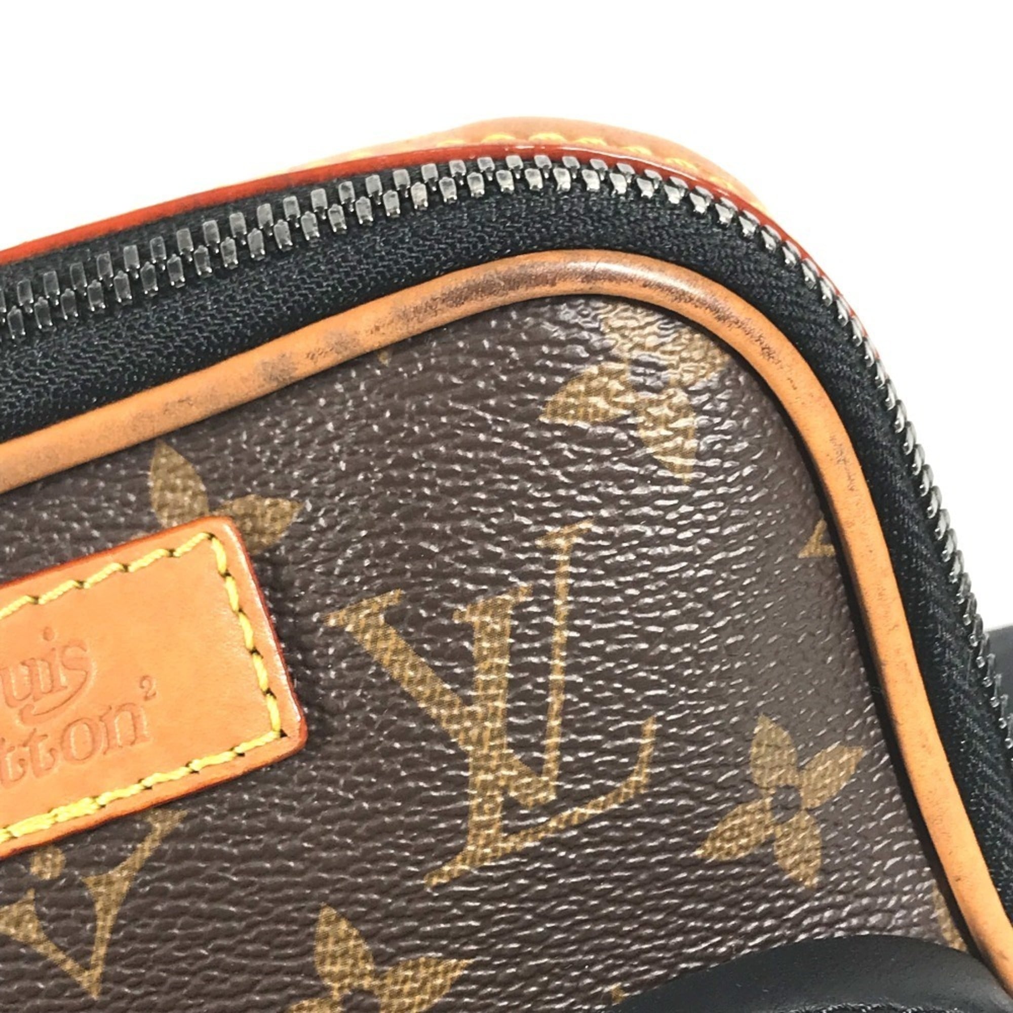 Louis Vuitton Brown Damier Canvas Galle Monogram Monogram Damier Canvas Shoulder Bag Sling Bag (Pre-Owned)