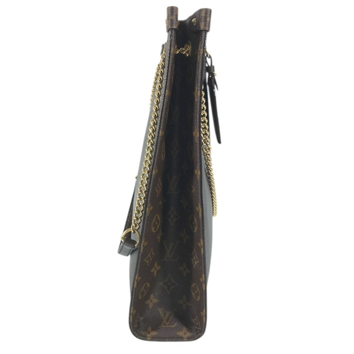 Louis Vuitton Black Brown Noir Leather Shoulder Bag Tote Bag (Pre-Owned)
