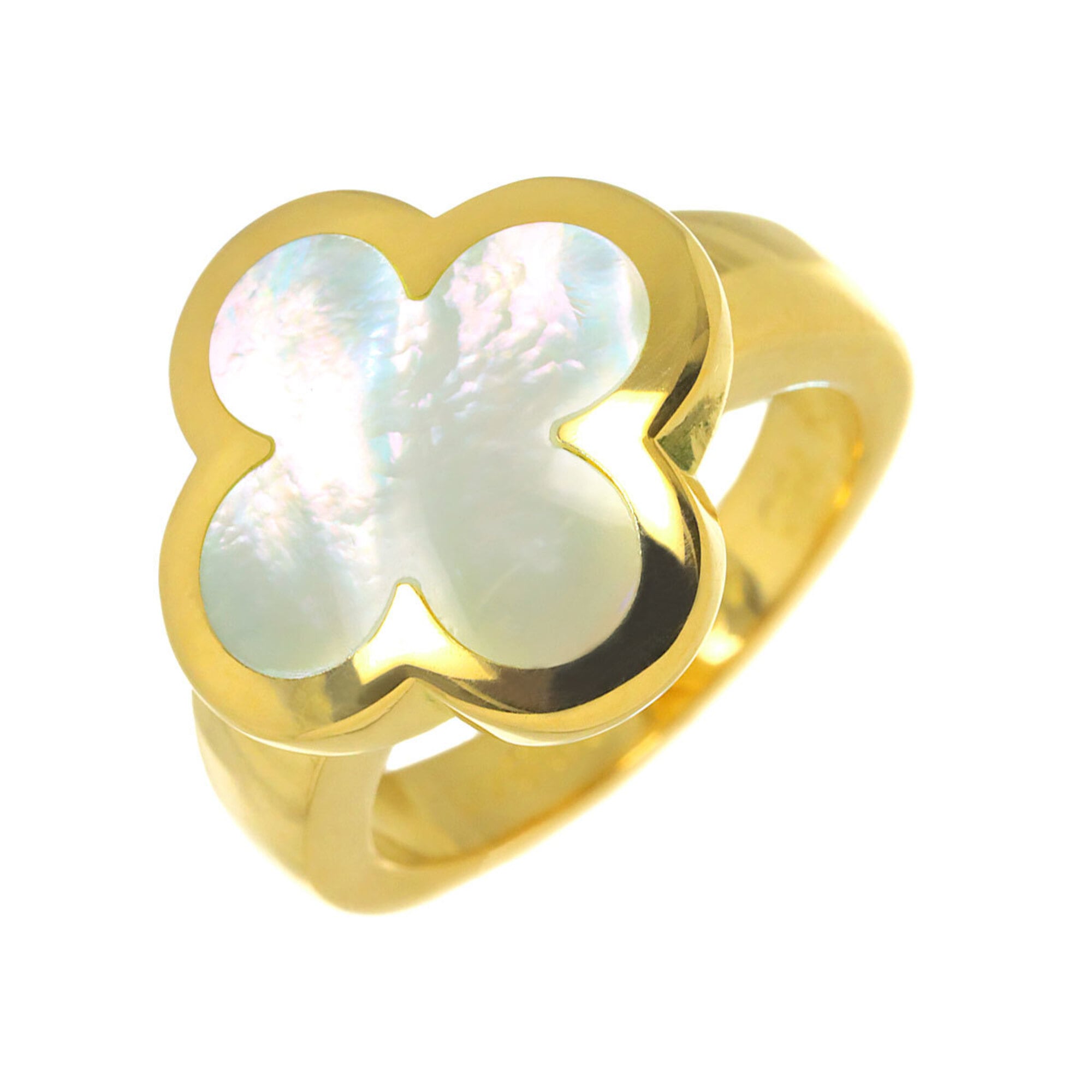 Van Cleef & Arpels Yellow Gold (18K) Shell Band Ring (Pre-Owned)