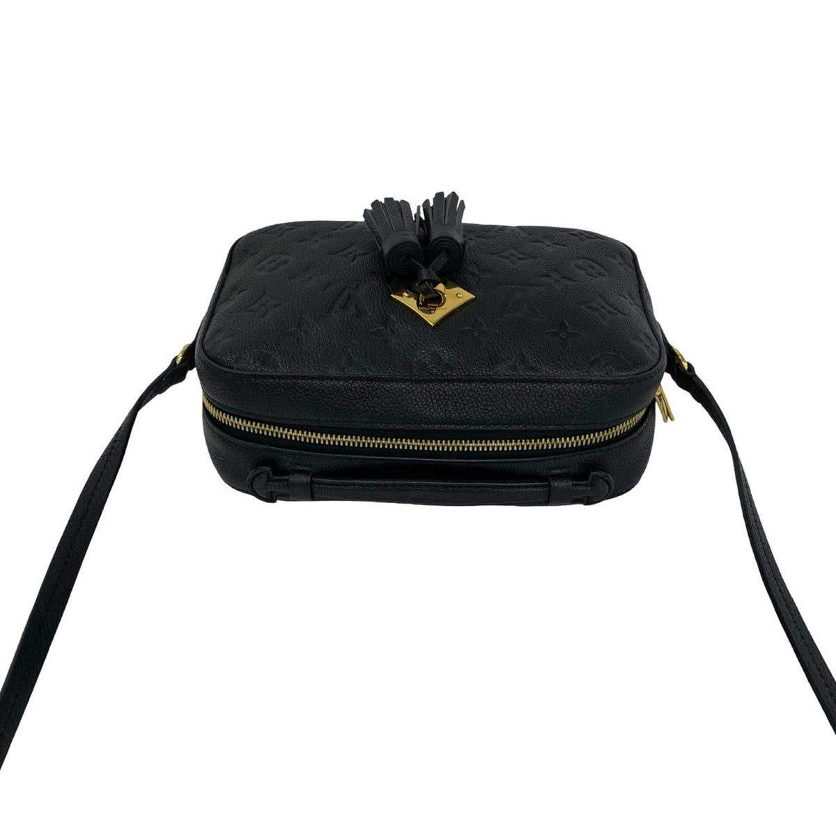 Louis Vuitton Black Leather Shoulder Bag (Pre-Owned)