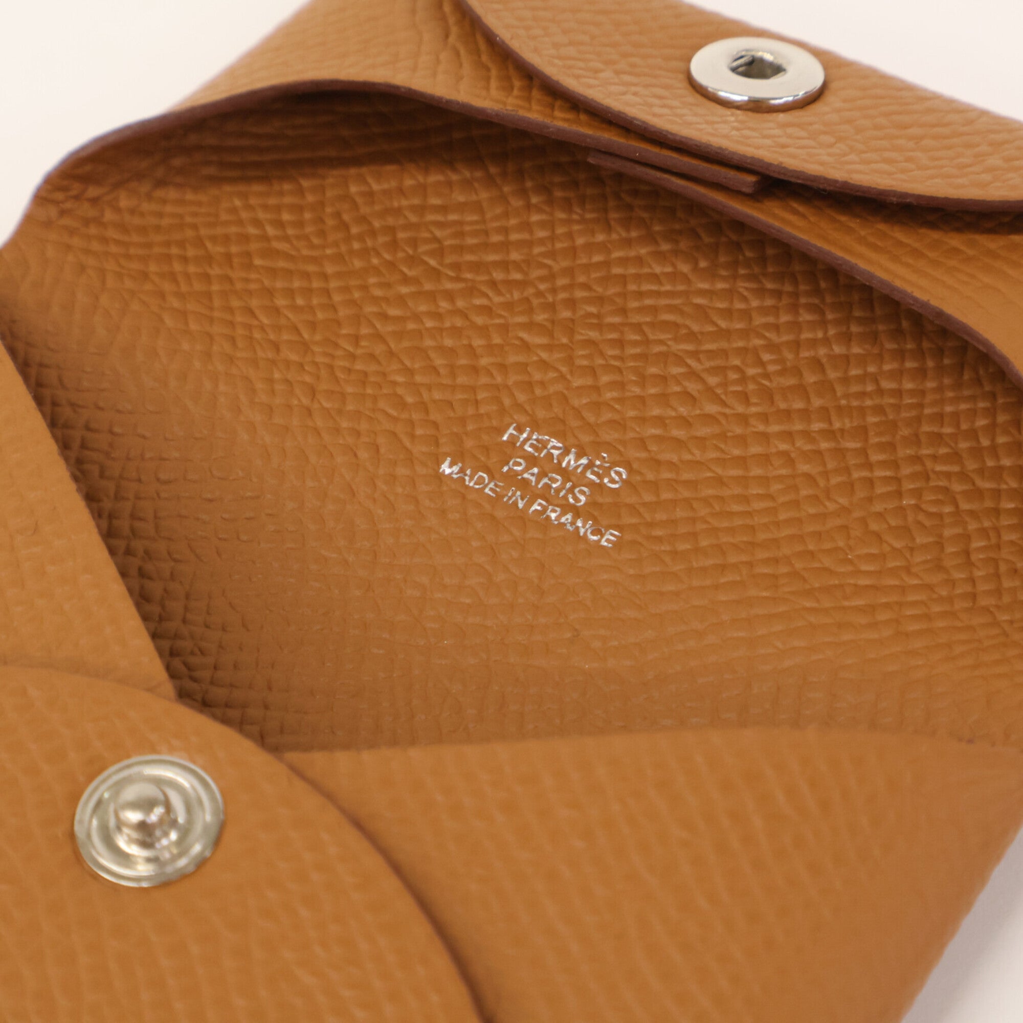 Hermes Gold Epsom Leather Coin Purse/Coin Case (Pre-Owned)