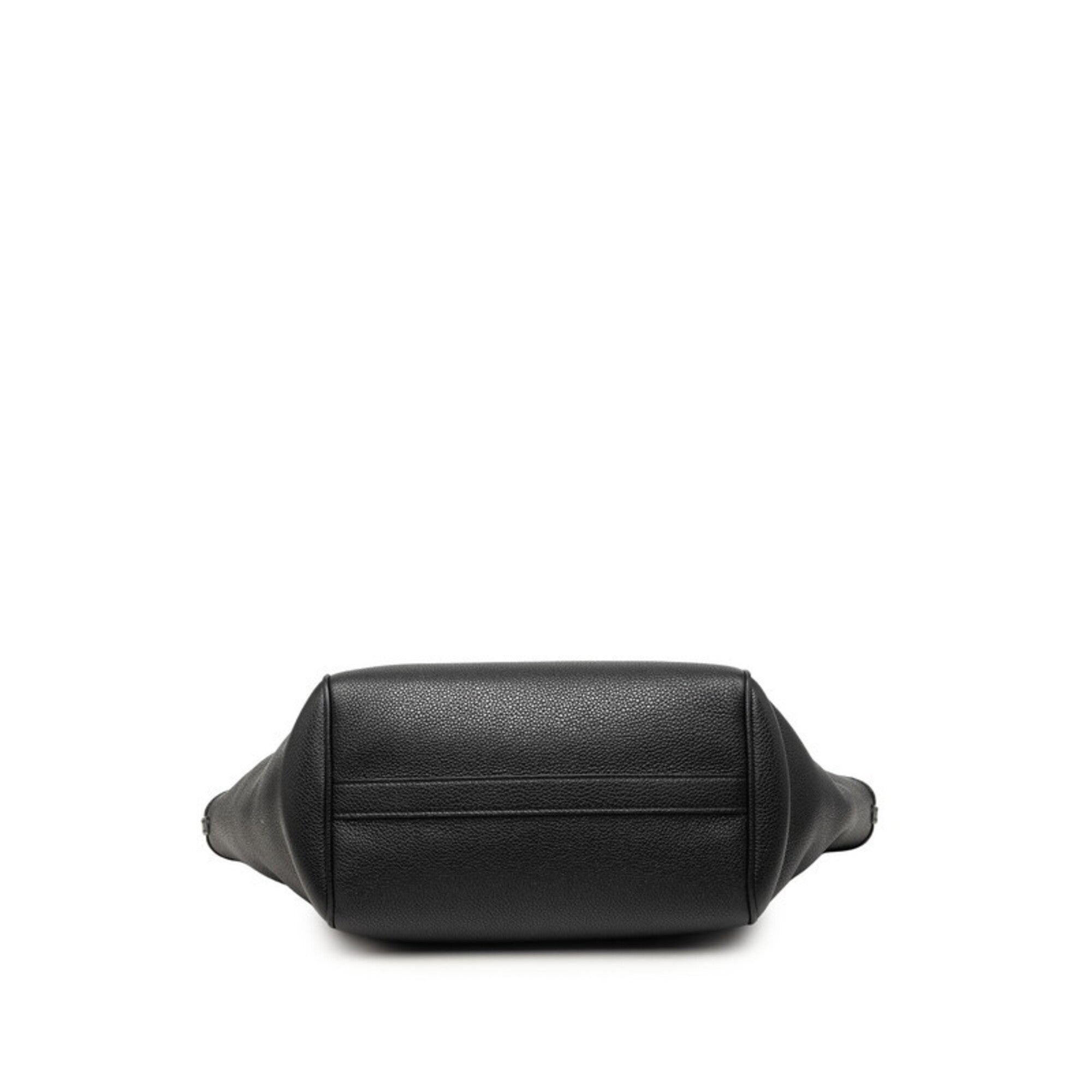Celine Black Leather Handbag Shoulder Bag (Pre-Owned)