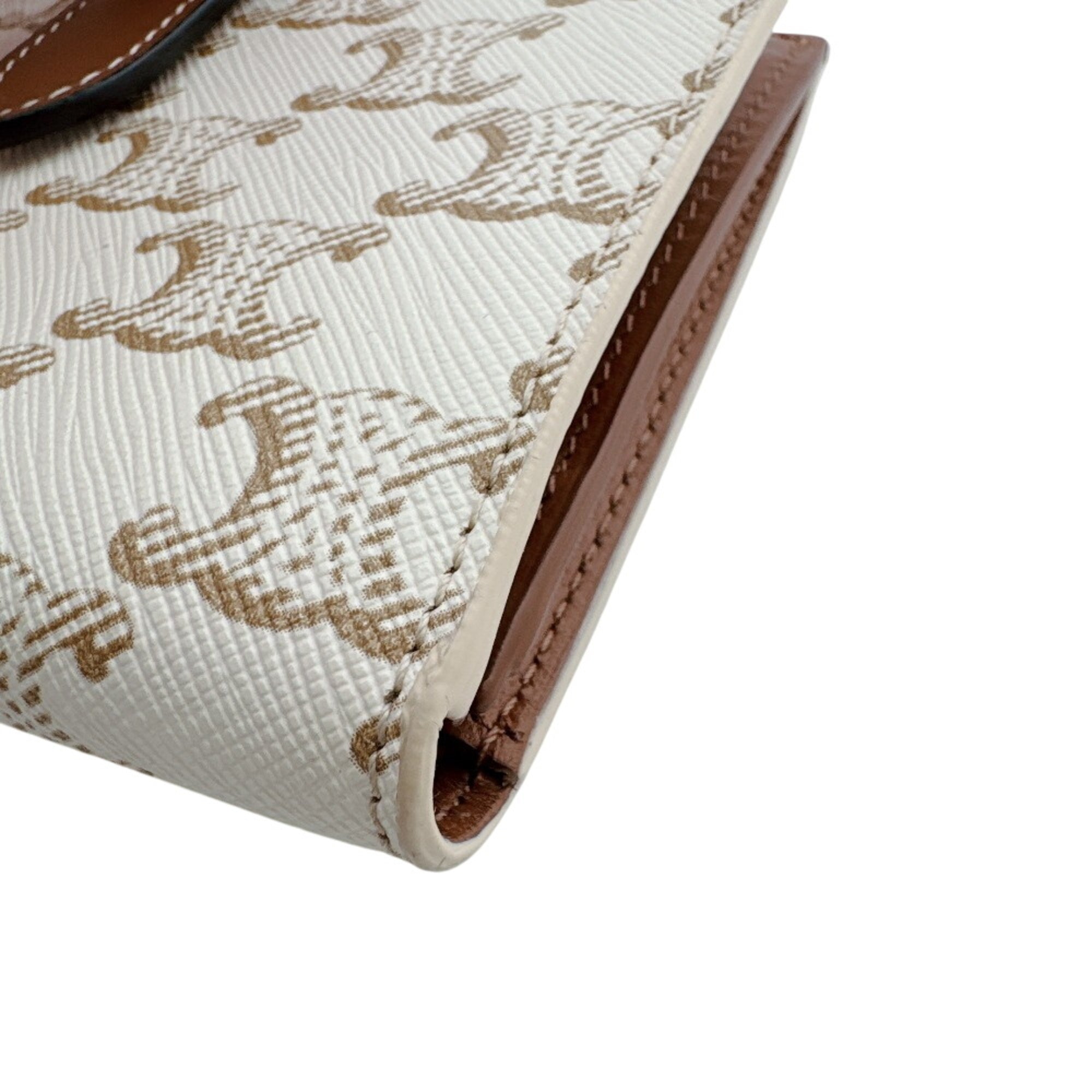Celine White Leather Wallet (Bi-Fold) (Pre-Owned)