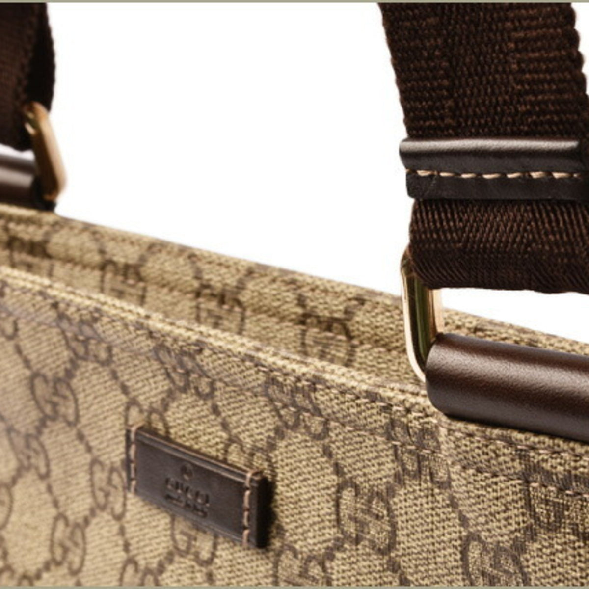 Gucci Beige Brown Gg Supreme Coated Canvas Messenger Bag Shoulder Bag (Pre-Owned)