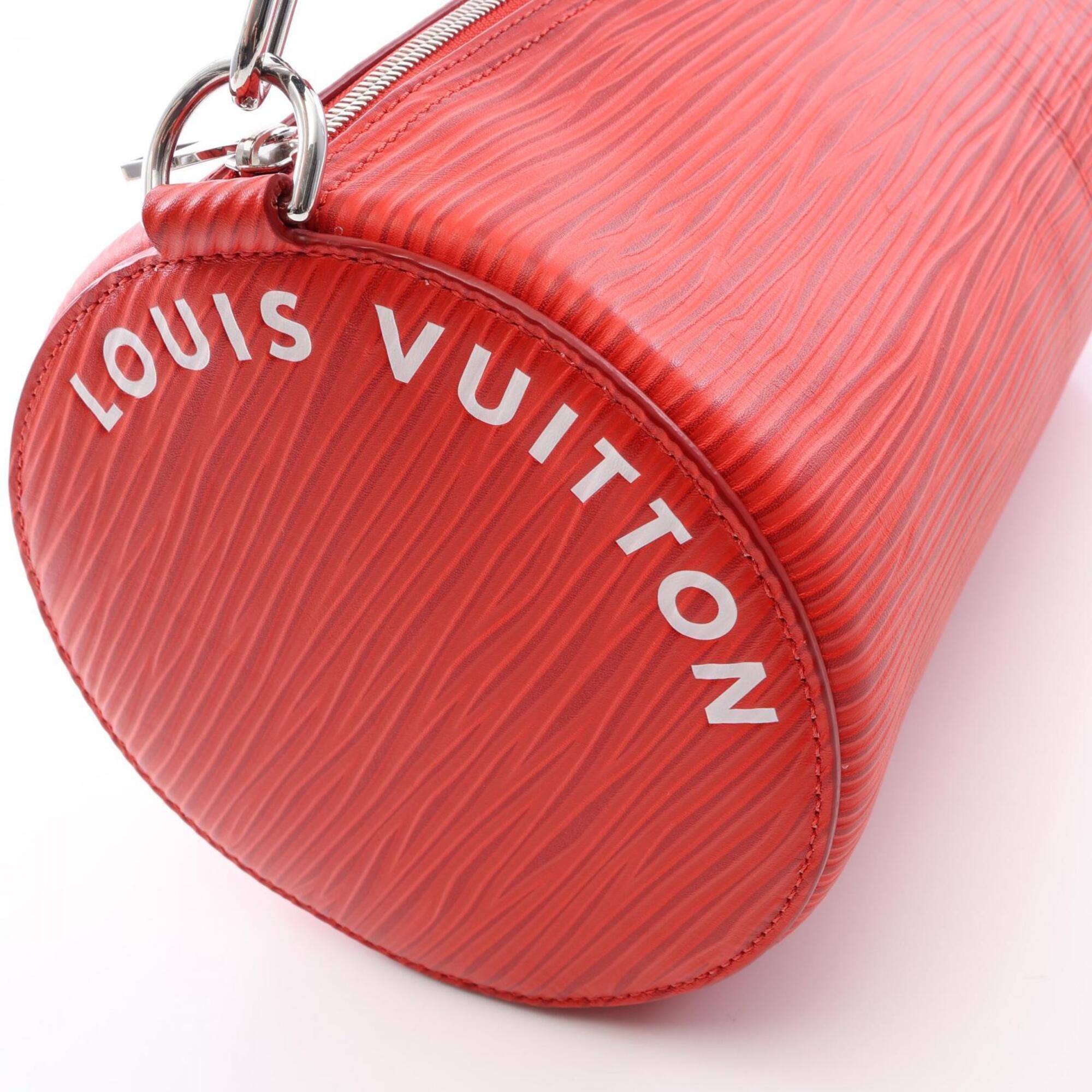 Louis Vuitton Red Color Leather Handbag (Pre-Owned)