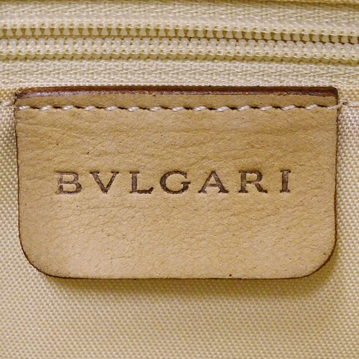 Bvlgari Beige Suede Handbag Shoulder Bag (Pre-Owned)