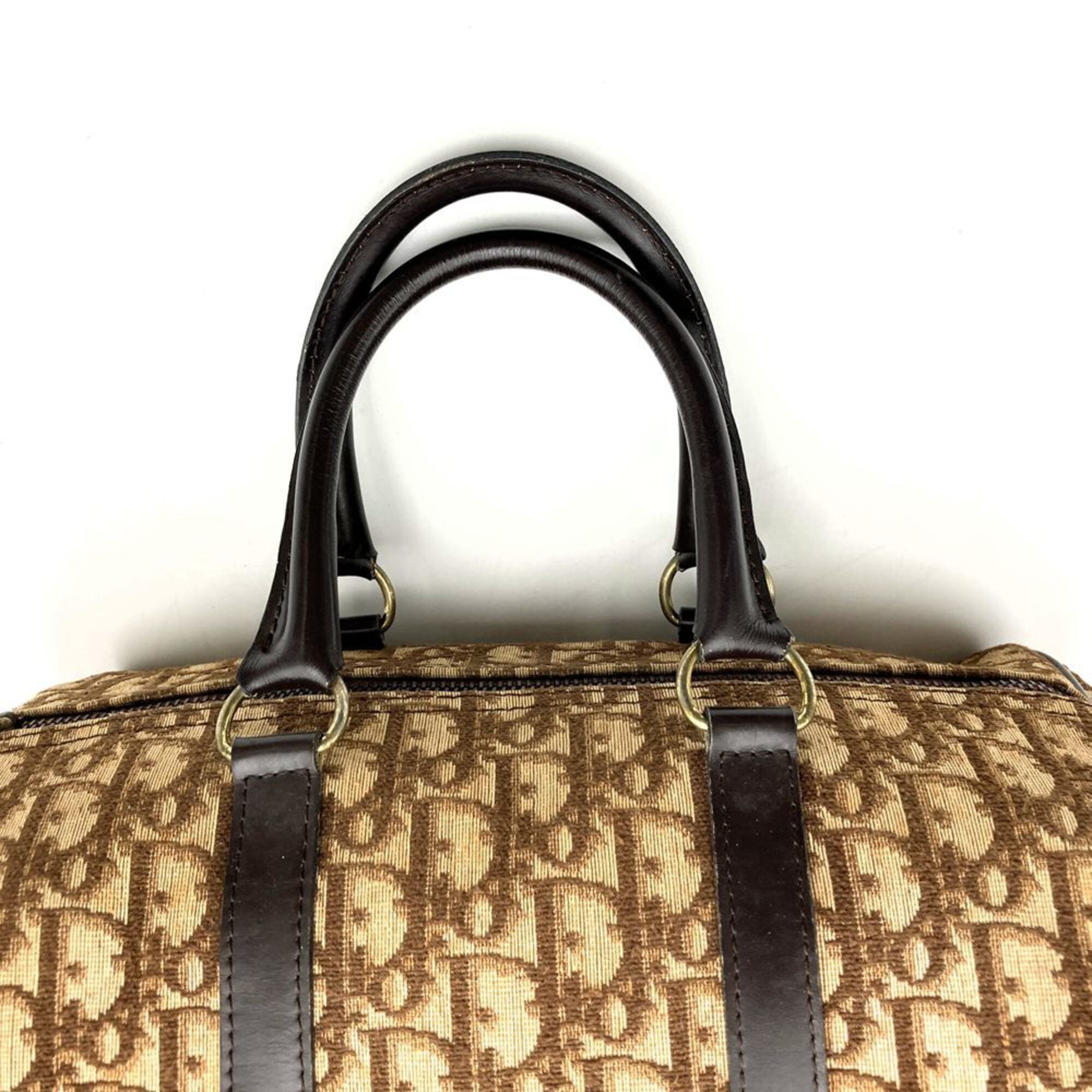 Christian Dior Brown Trotter Boston Bag (Pre-Owned)
