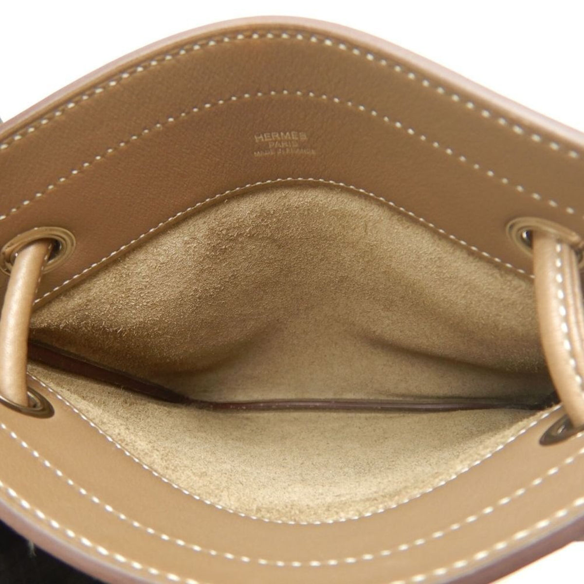 Hermes Etoupe Gray Swift Leather Shoulder Bag (Pre-Owned)