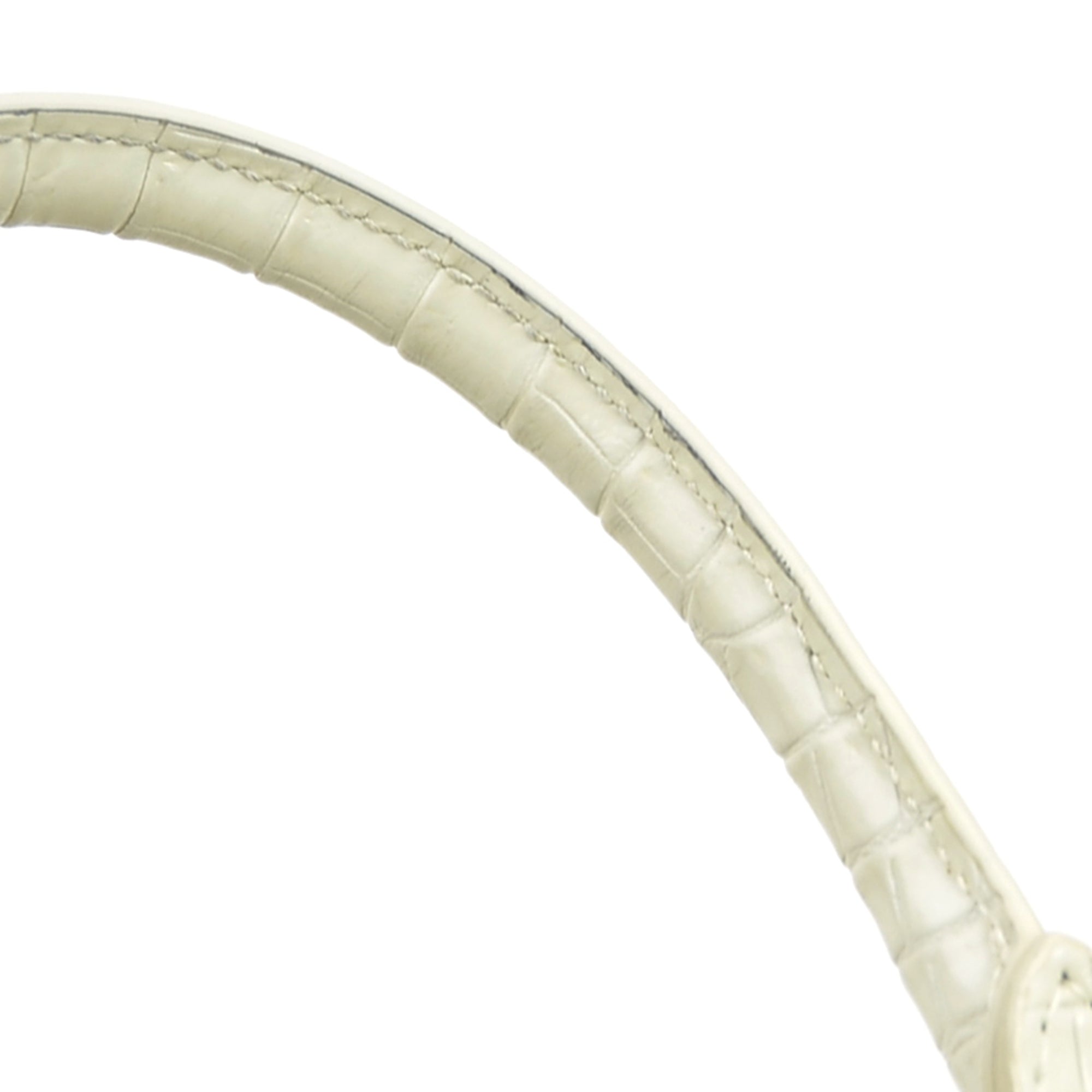Saint Laurent Ivory Leather Handbag Pouch Shoulder Bag (Pre-Owned)