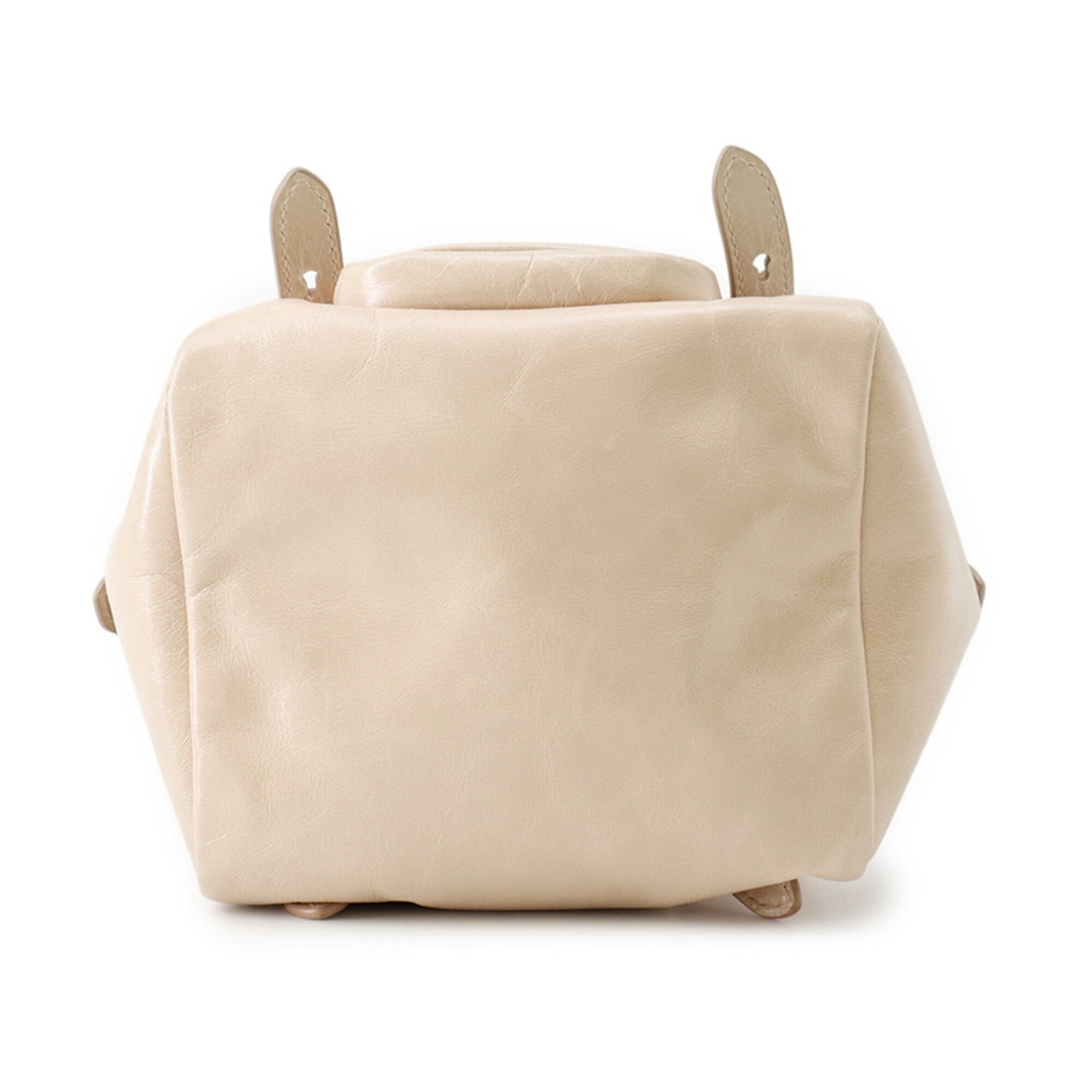 Prada Beige Leather Handbag Shoulder Bag (Pre-Owned)