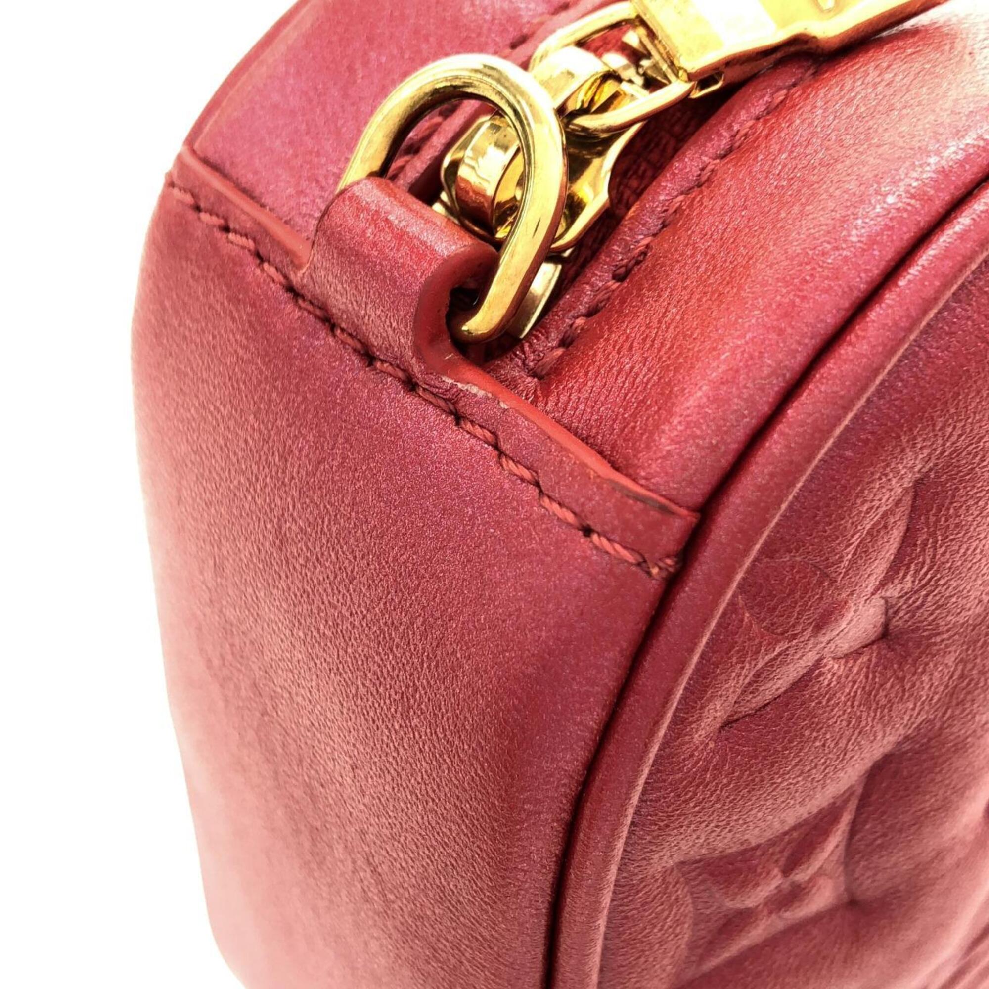Louis Vuitton Rouge Leather Shoulder Bag (Pre-Owned)