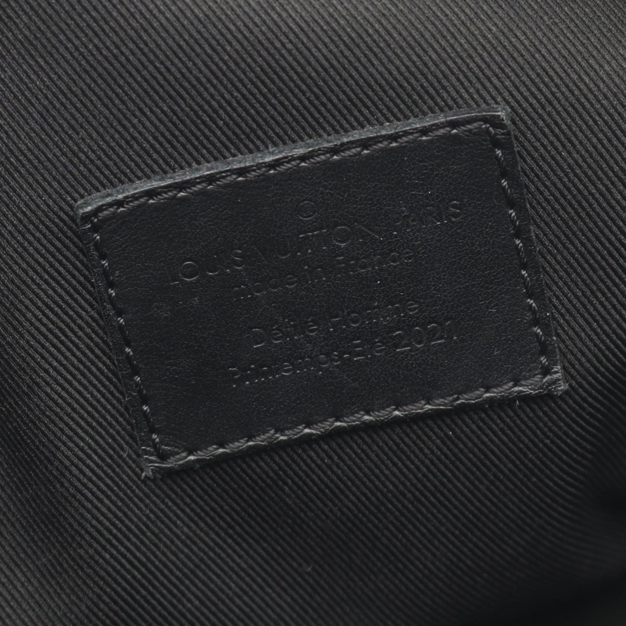 Louis Vuitton Black Brown Monogram Macassar Multi-Color Coated Canvas Leather Shoulder Bag (Pre-Owned)