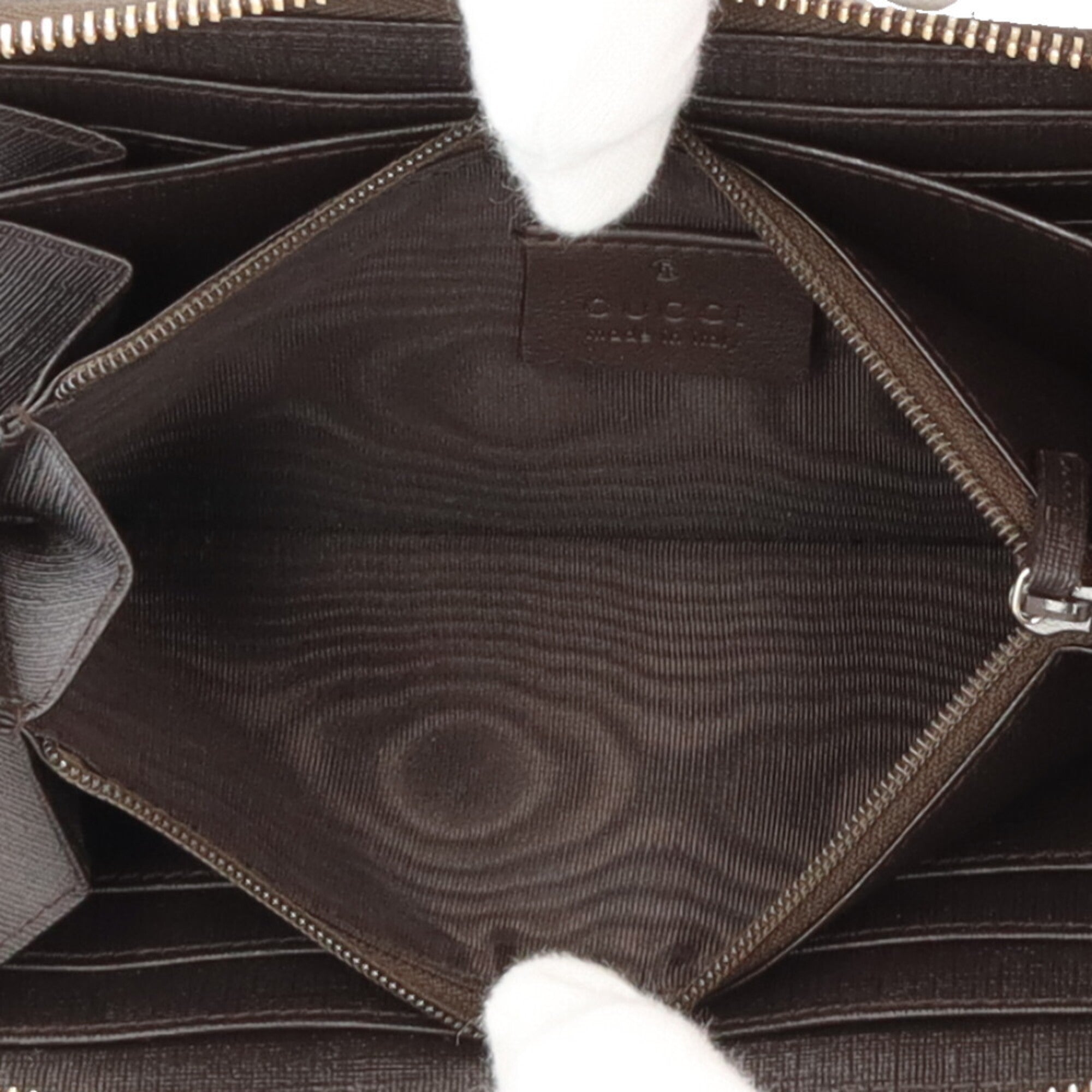 Gucci Beige Brown Canvas Coin Purse/Coin Case (Pre-Owned)