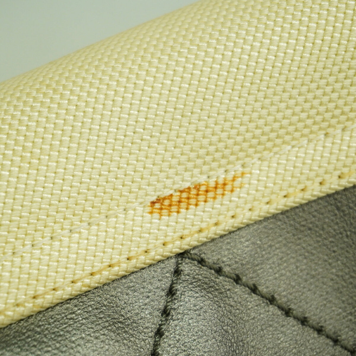 Chanel Gray Coated Canvas Shoulder Bag (Pre-Owned)