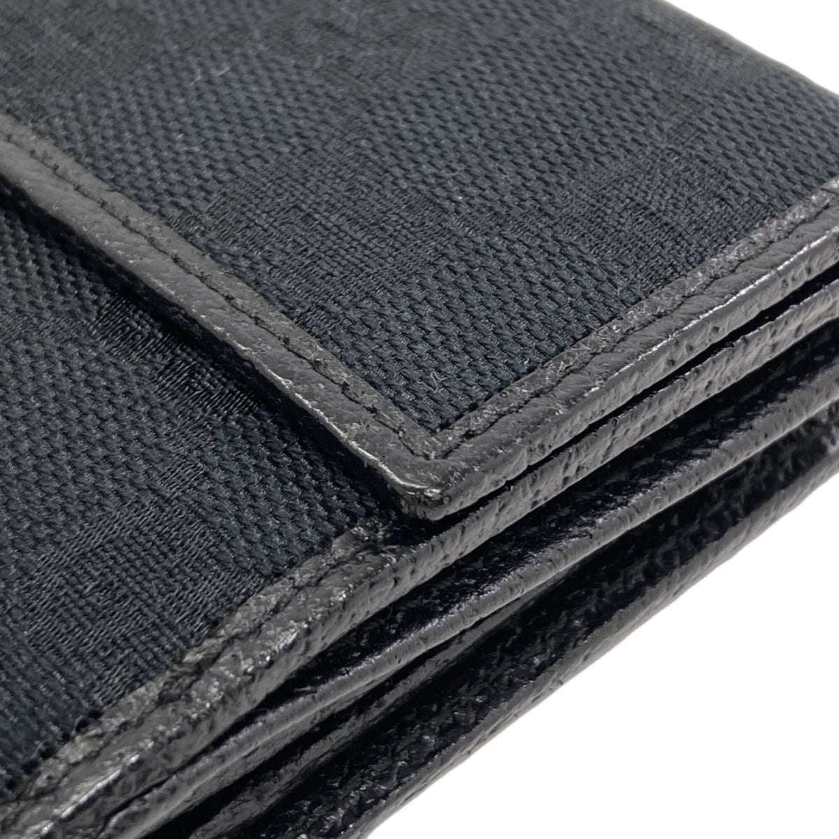 Gucci Black Canvas Wallet (Bi-Fold) (Pre-Owned)