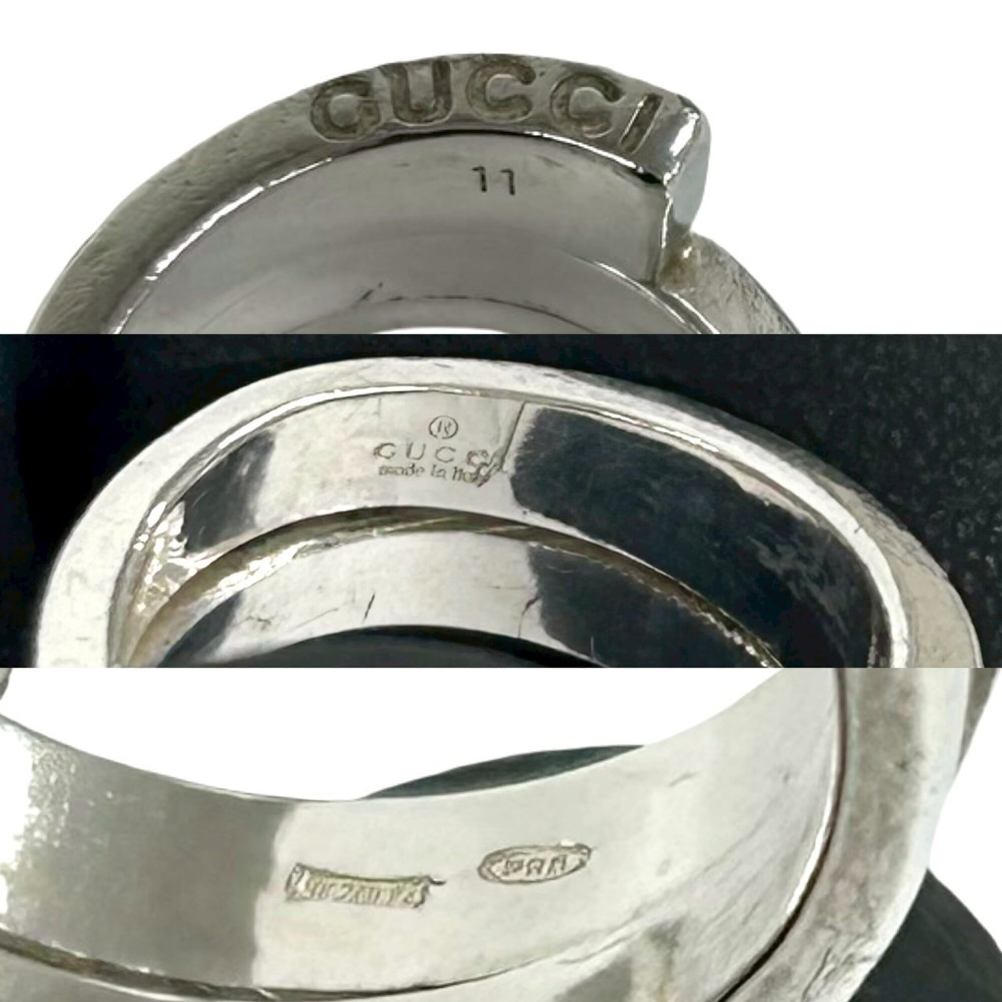 Gucci Silver Silver 925 Band Ring (Pre-Owned)
