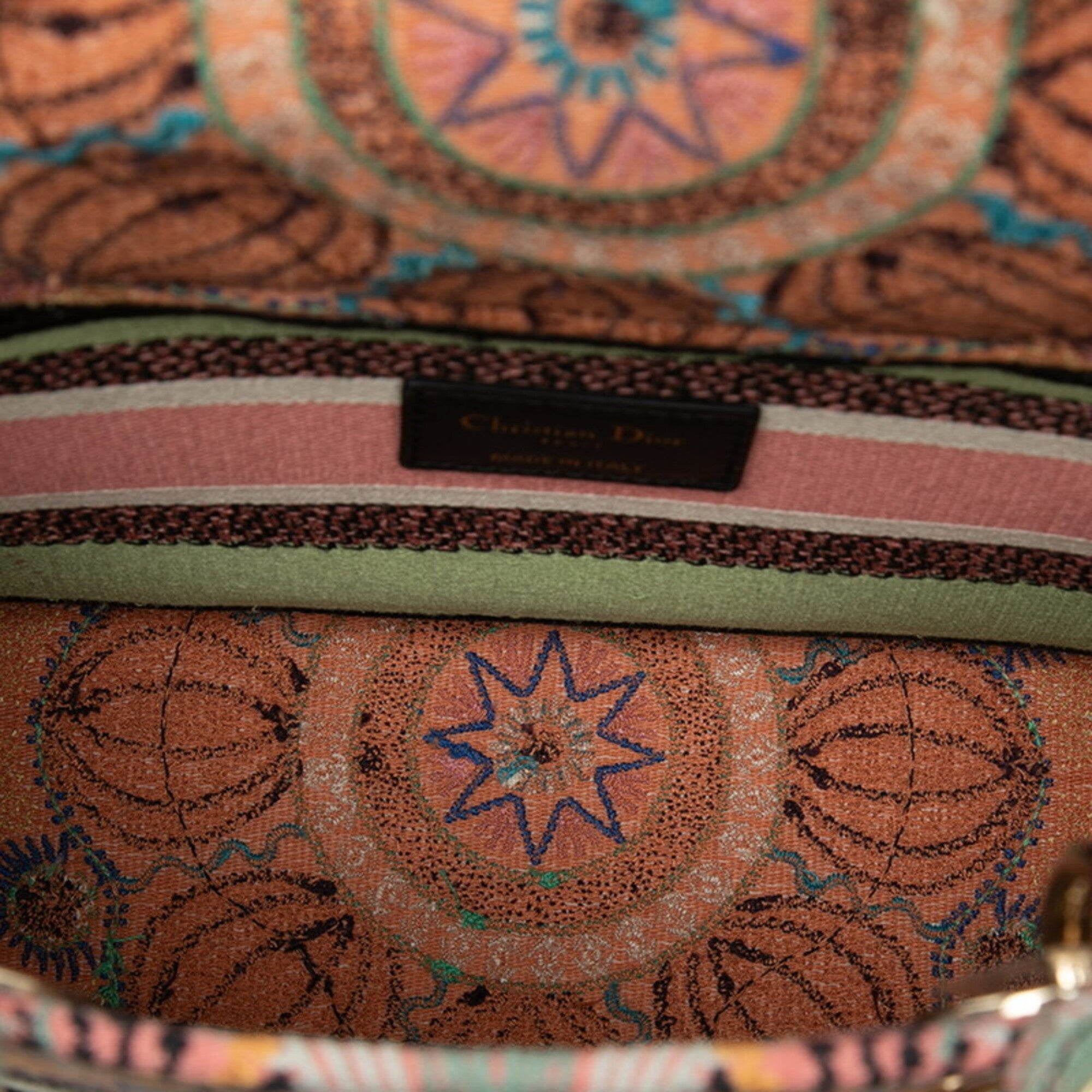 Christian Dior Multi-Color Canvas Handbag Shoulder Bag (Pre-Owned)