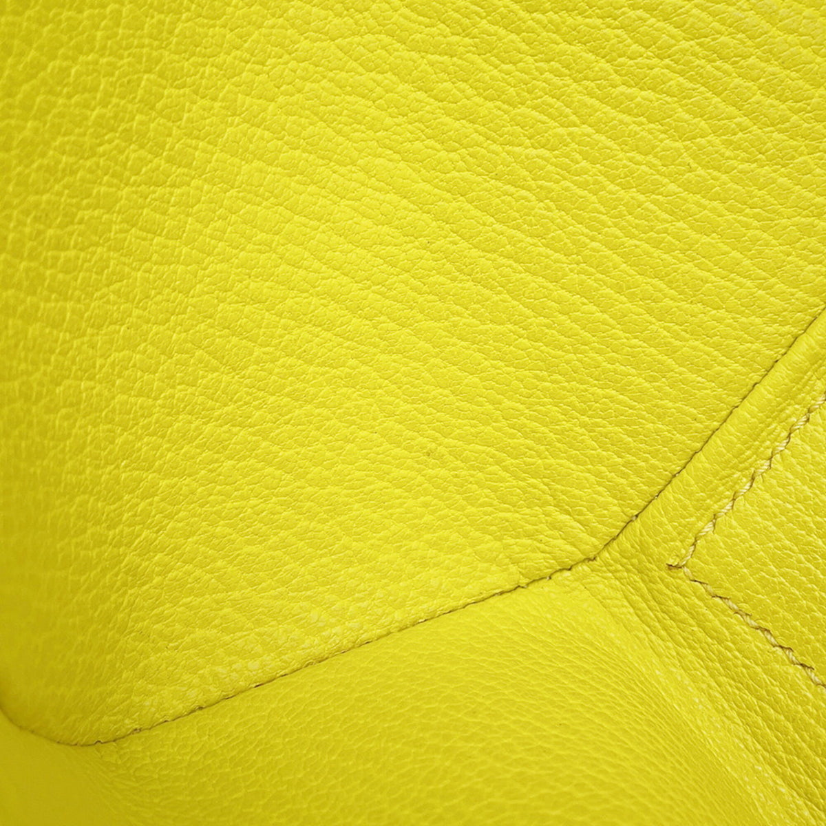 Hermes Lime Chevre Myzore Leather Clutch Bag Handbag (Pre-Owned)