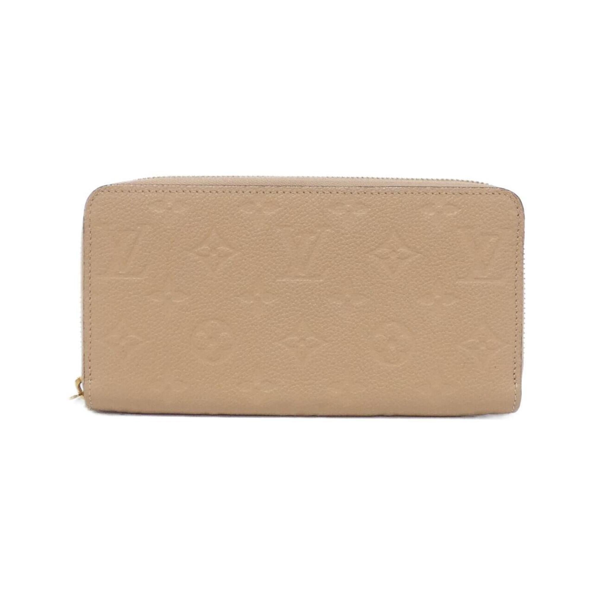 Louis Vuitton Monogram Empreinte Taupe Leather Long Wallet (Bi-Fold) (Pre-Owned)