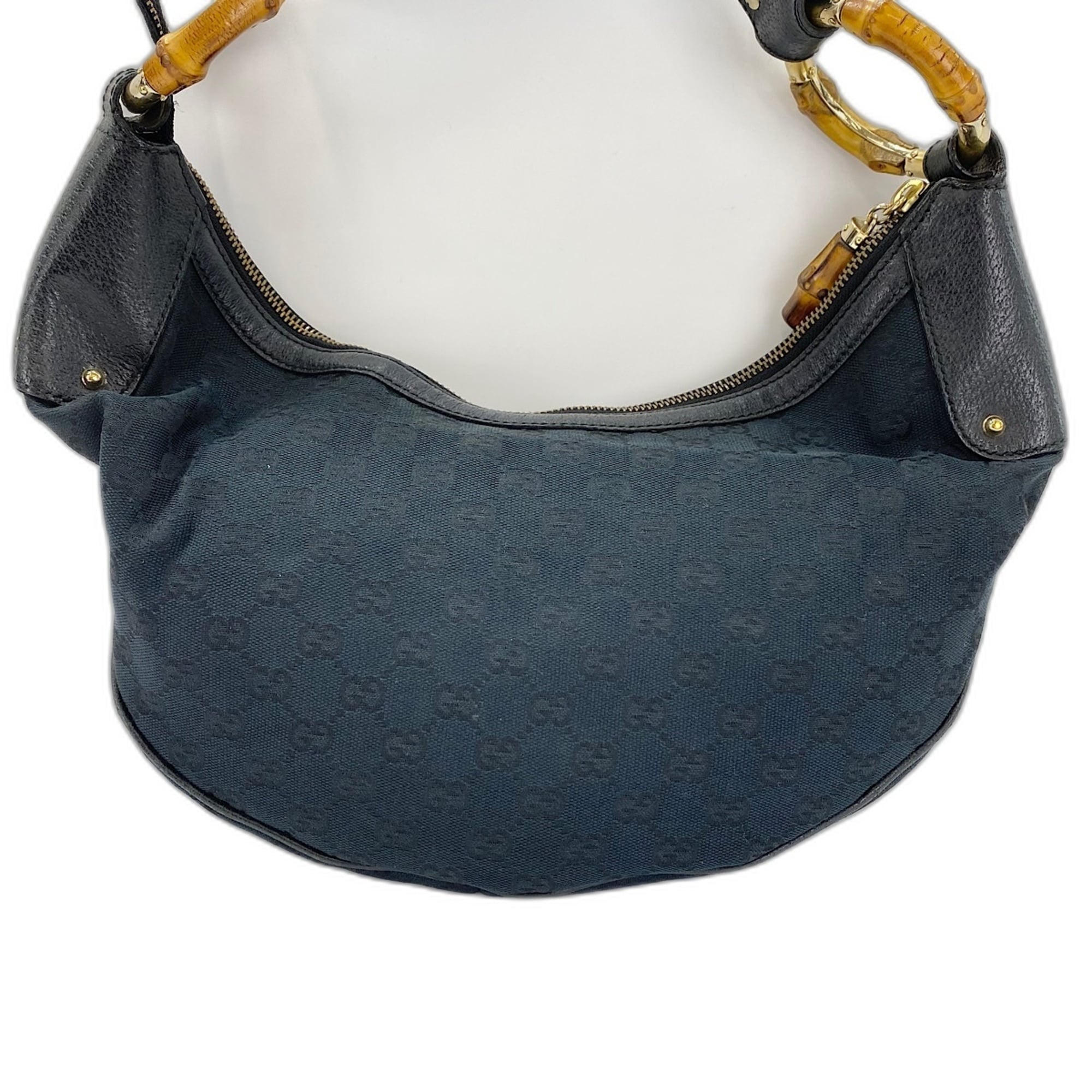 Gucci Black Bamboo Shoulder Bag (Pre-Owned)