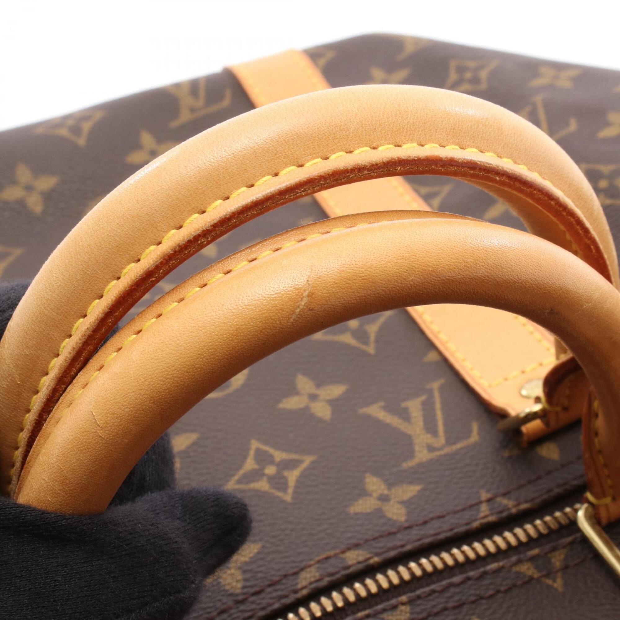 Louis Vuitton Brown Monogram Monogram Leather Boston Bag Handbag (Pre-Owned)
