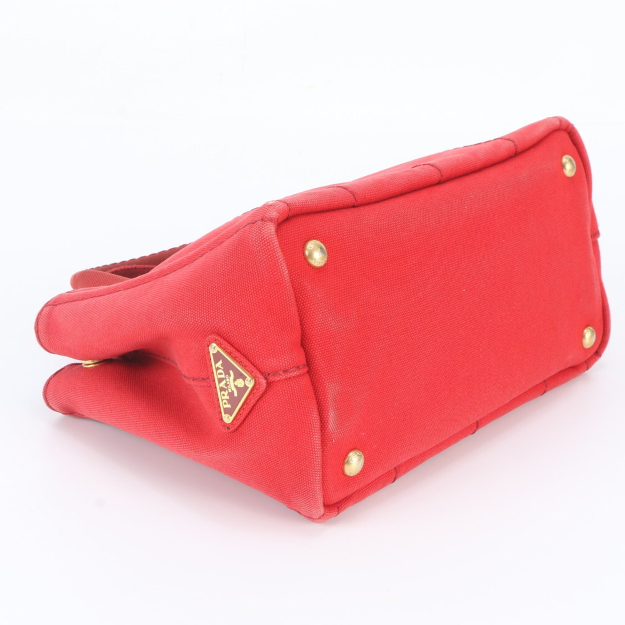 Prada Red Color Handbag Shoulder Bag Tote Bag (Pre-Owned)
