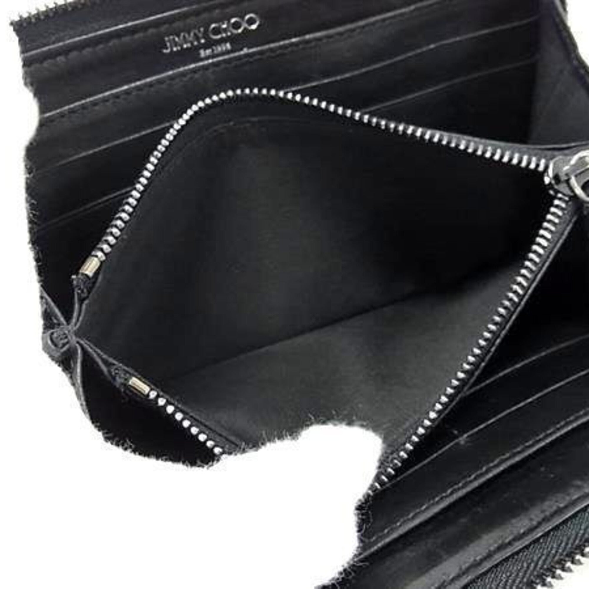 Jimmy Choo Green Nylon Long Wallet (Bi-Fold) (Pre-Owned)