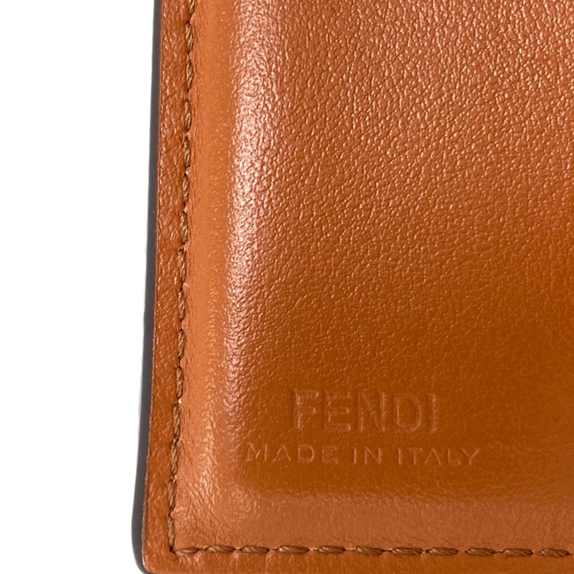 Fendi Brown Leather Wallet (Tri-Fold) (Pre-Owned)