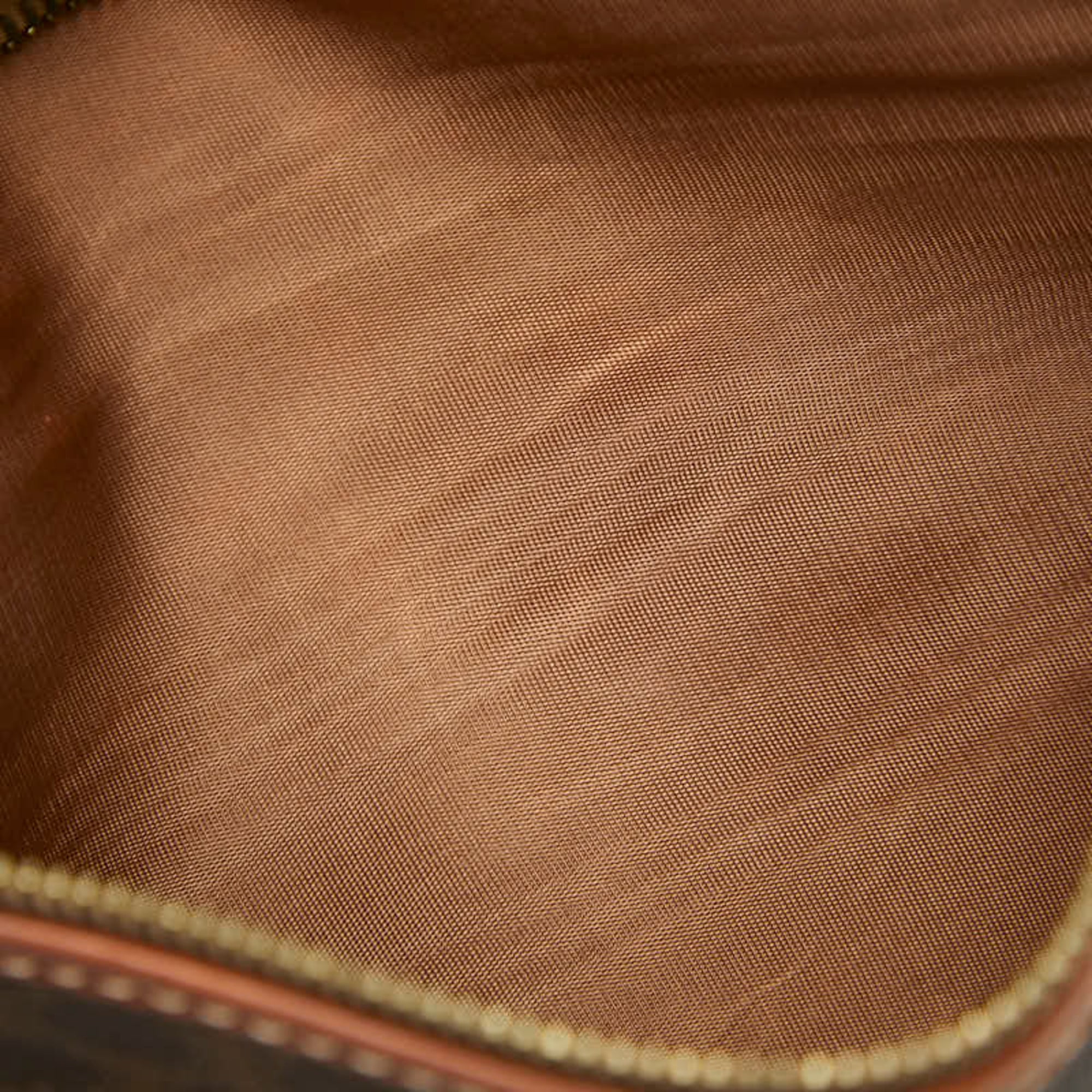 Celine Brown Pvc Leather Clutch Bag (Pre-Owned)