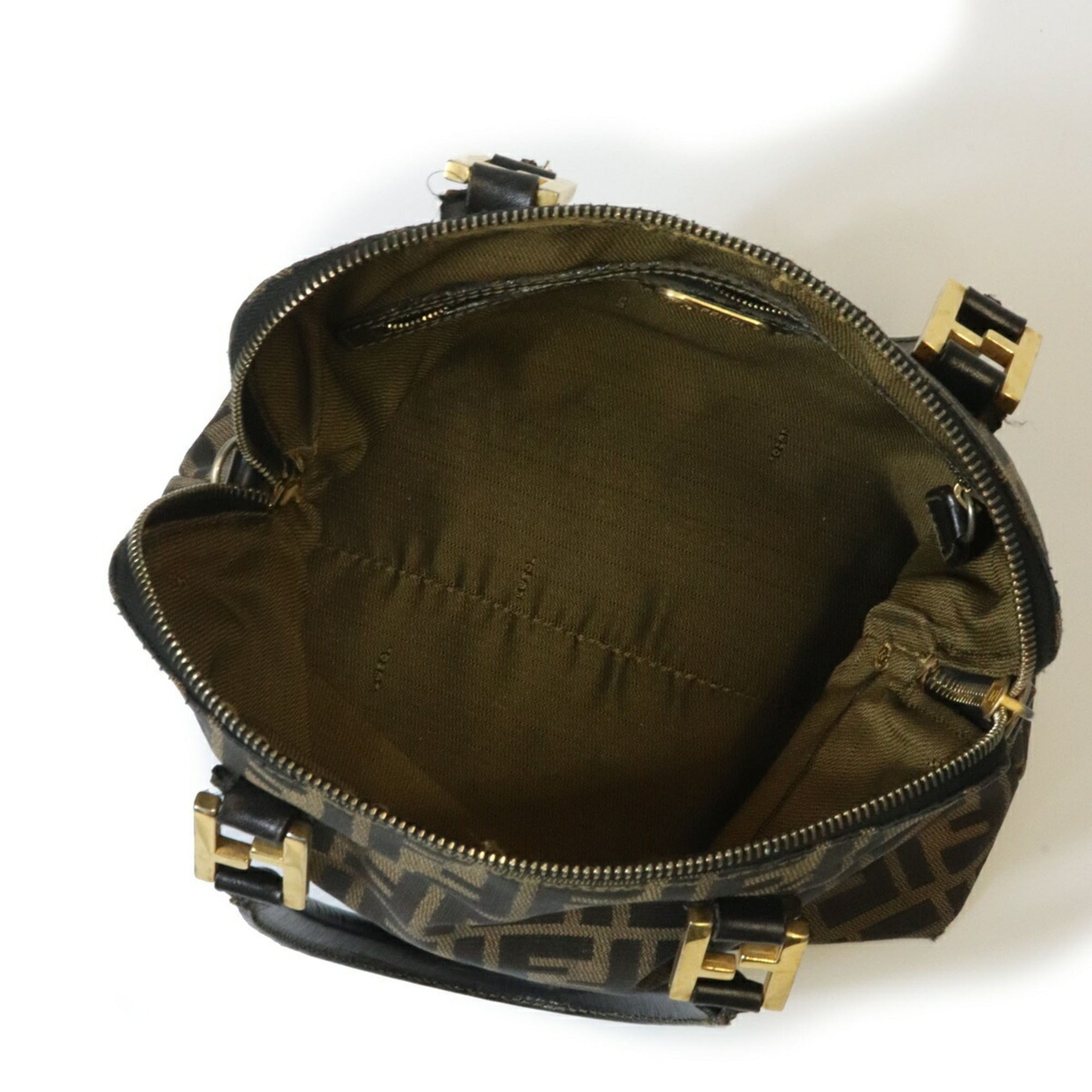 Fendi Brown Nylon Handbag (Pre-Owned)