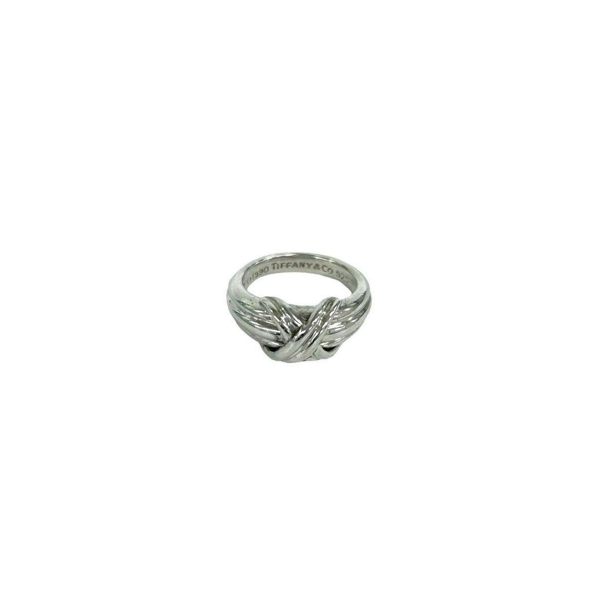 Tiffany Silver Silver 925 Band Ring (Pre-Owned)